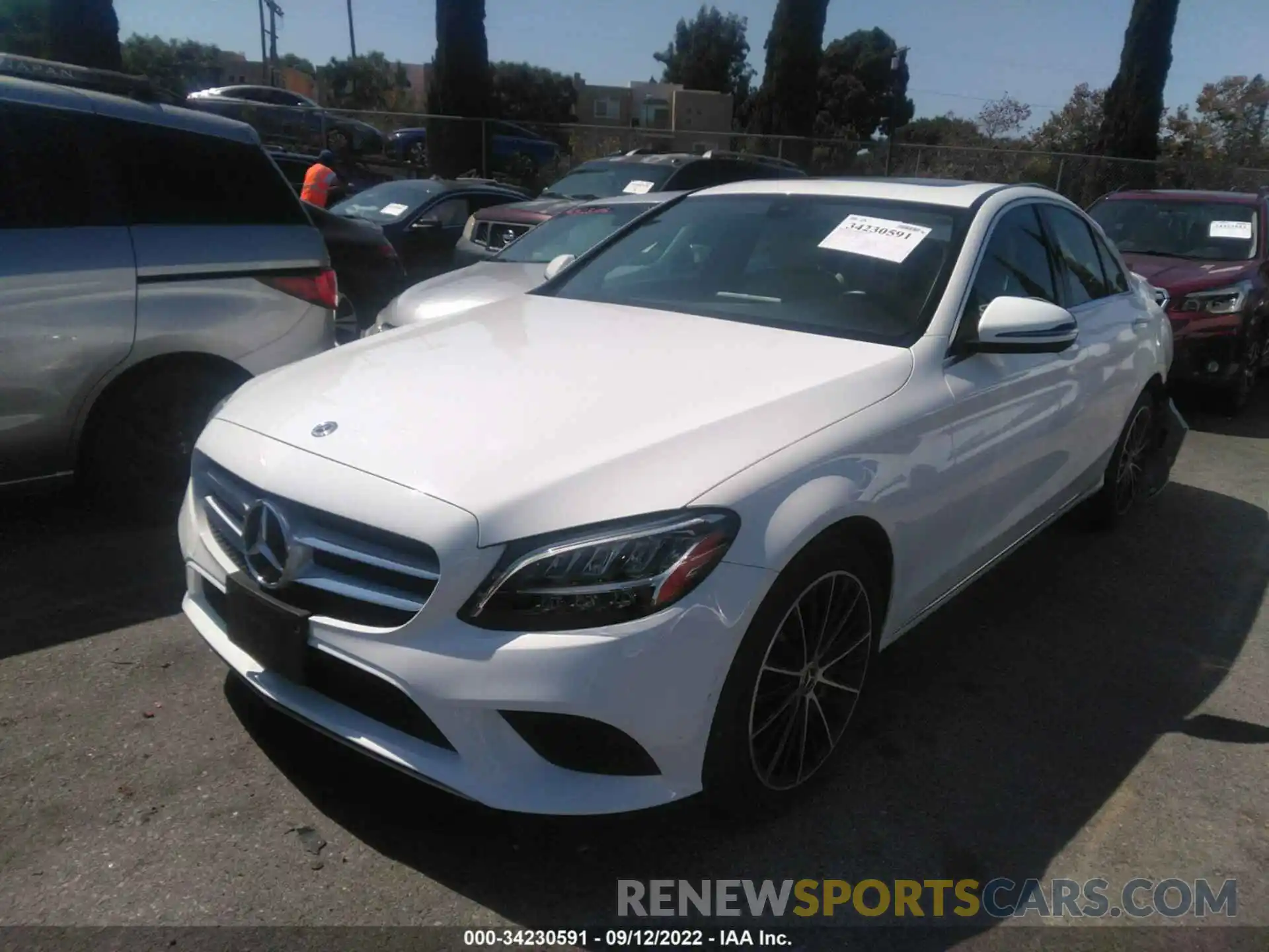 2 Photograph of a damaged car W1KWF8DBXMR642803 MERCEDES-BENZ C-CLASS 2021