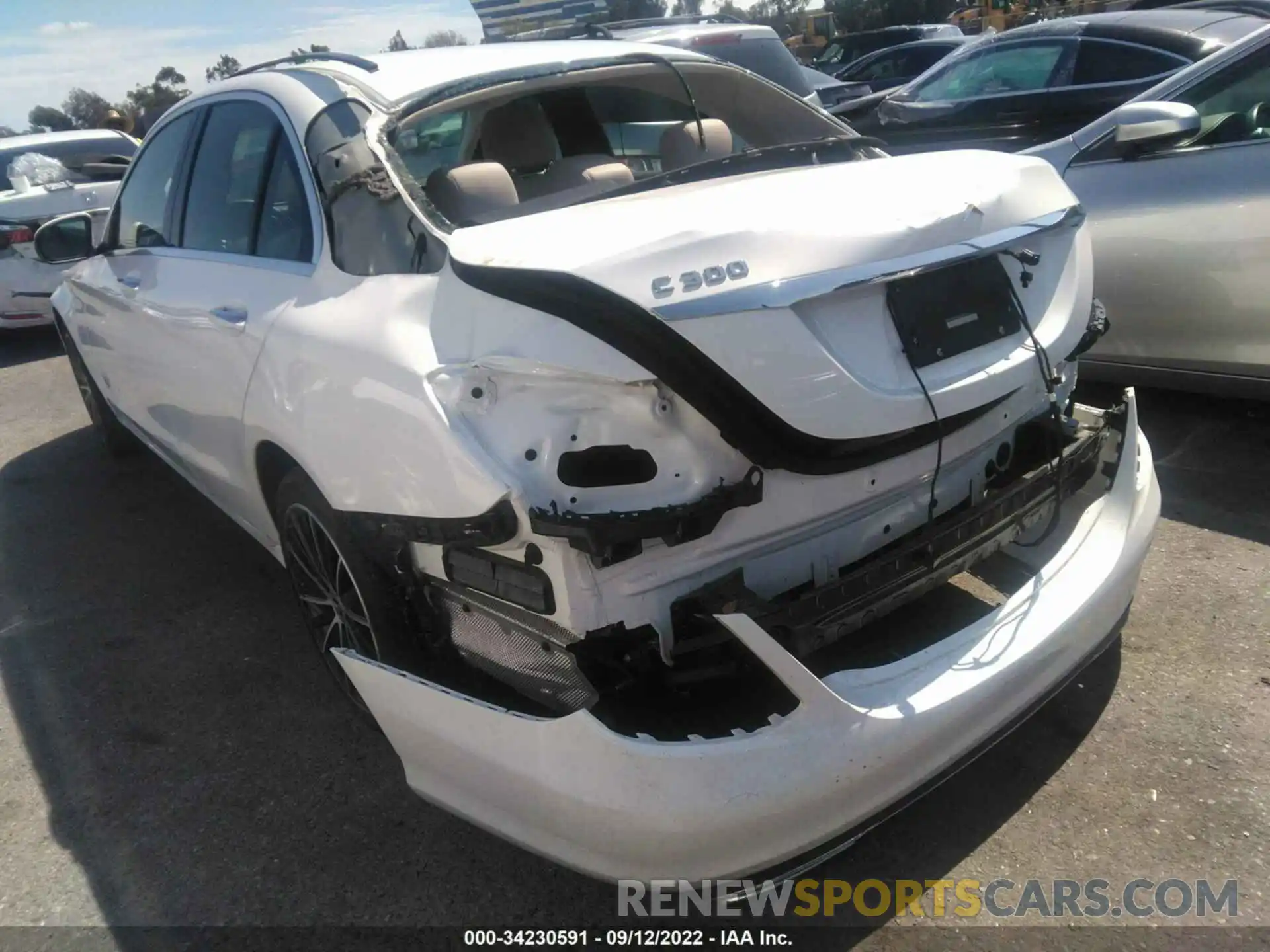 3 Photograph of a damaged car W1KWF8DBXMR642803 MERCEDES-BENZ C-CLASS 2021