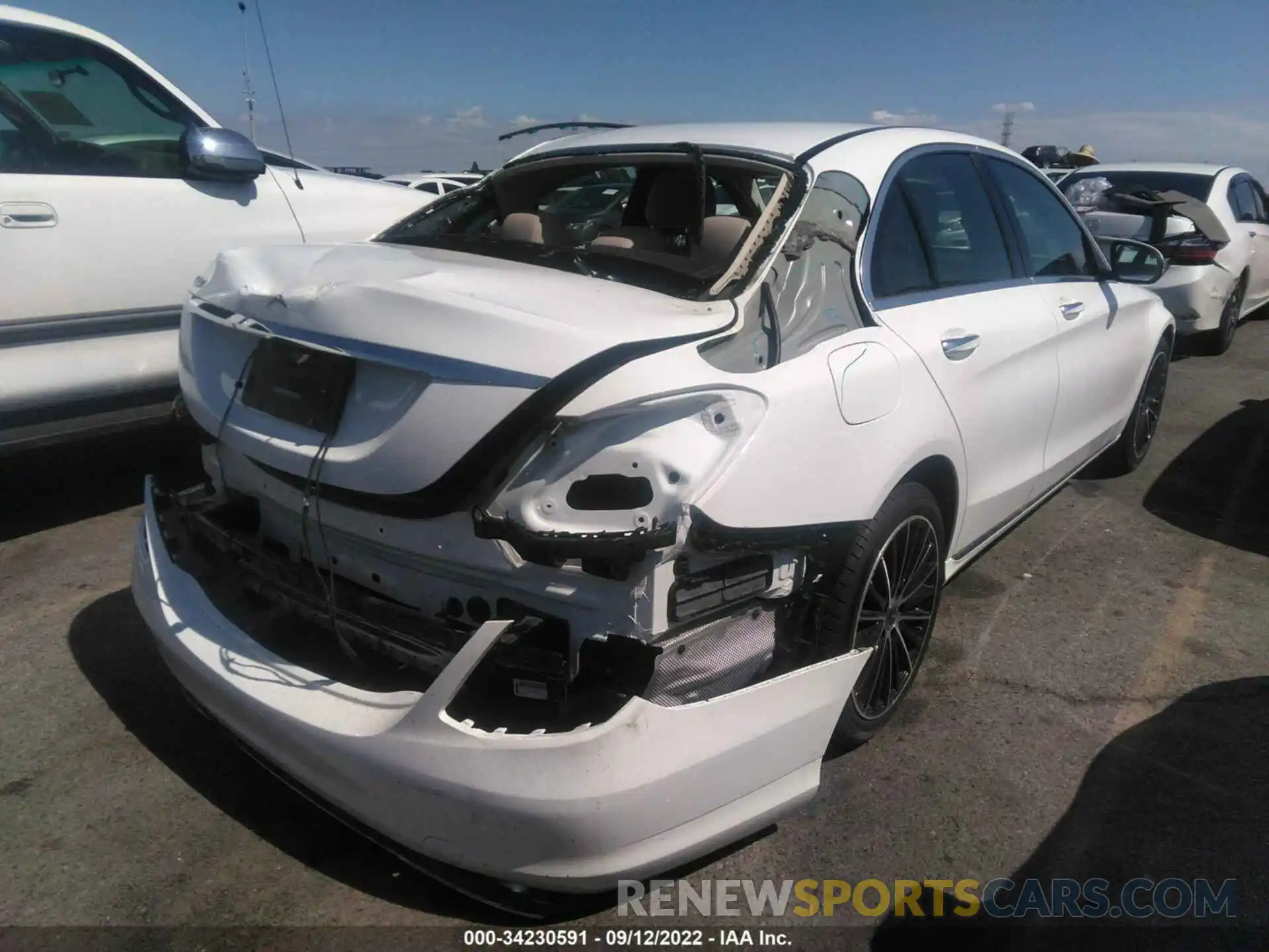 4 Photograph of a damaged car W1KWF8DBXMR642803 MERCEDES-BENZ C-CLASS 2021