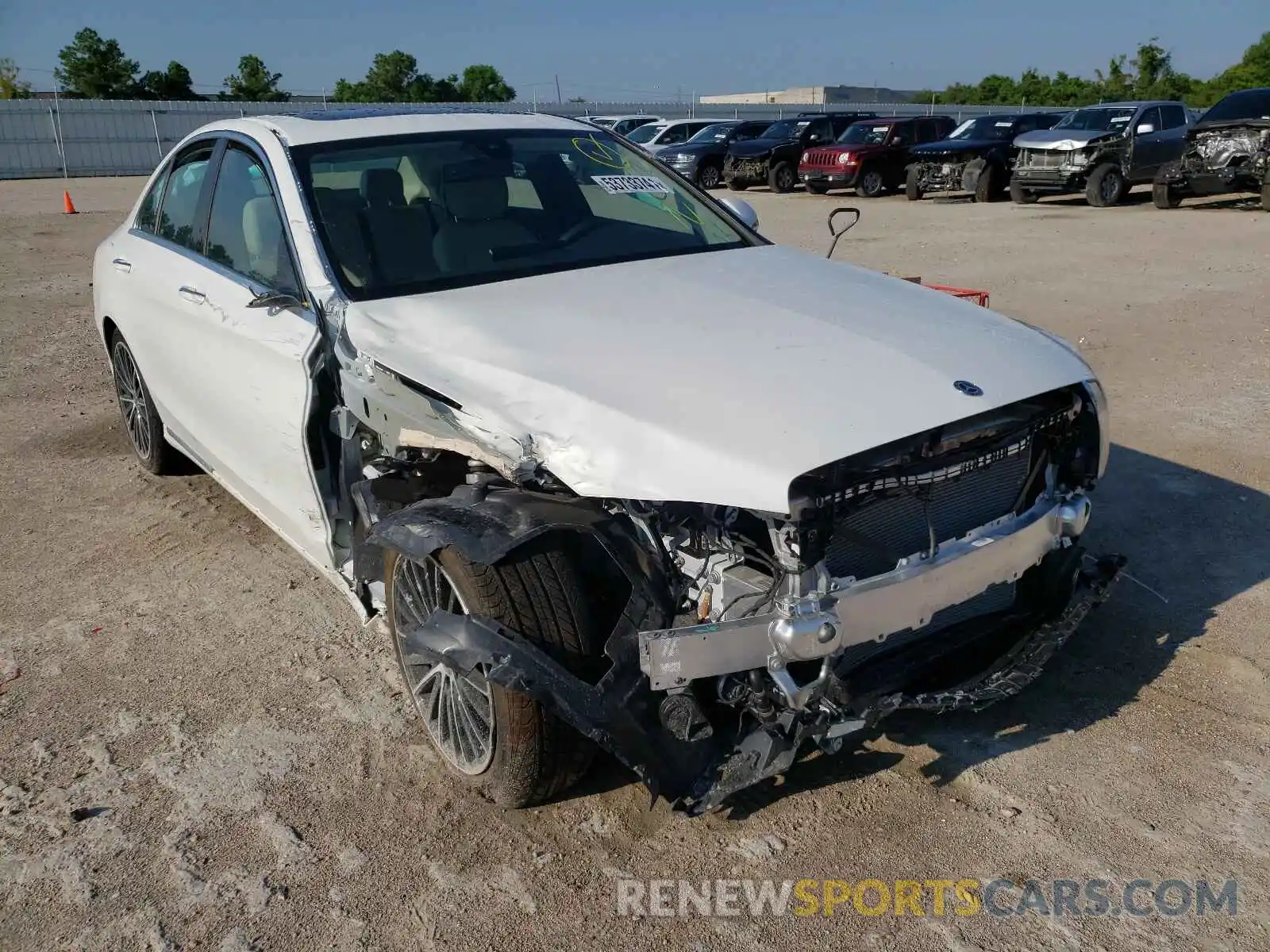 1 Photograph of a damaged car W1KWF8DBXMR645023 MERCEDES-BENZ C-CLASS 2021