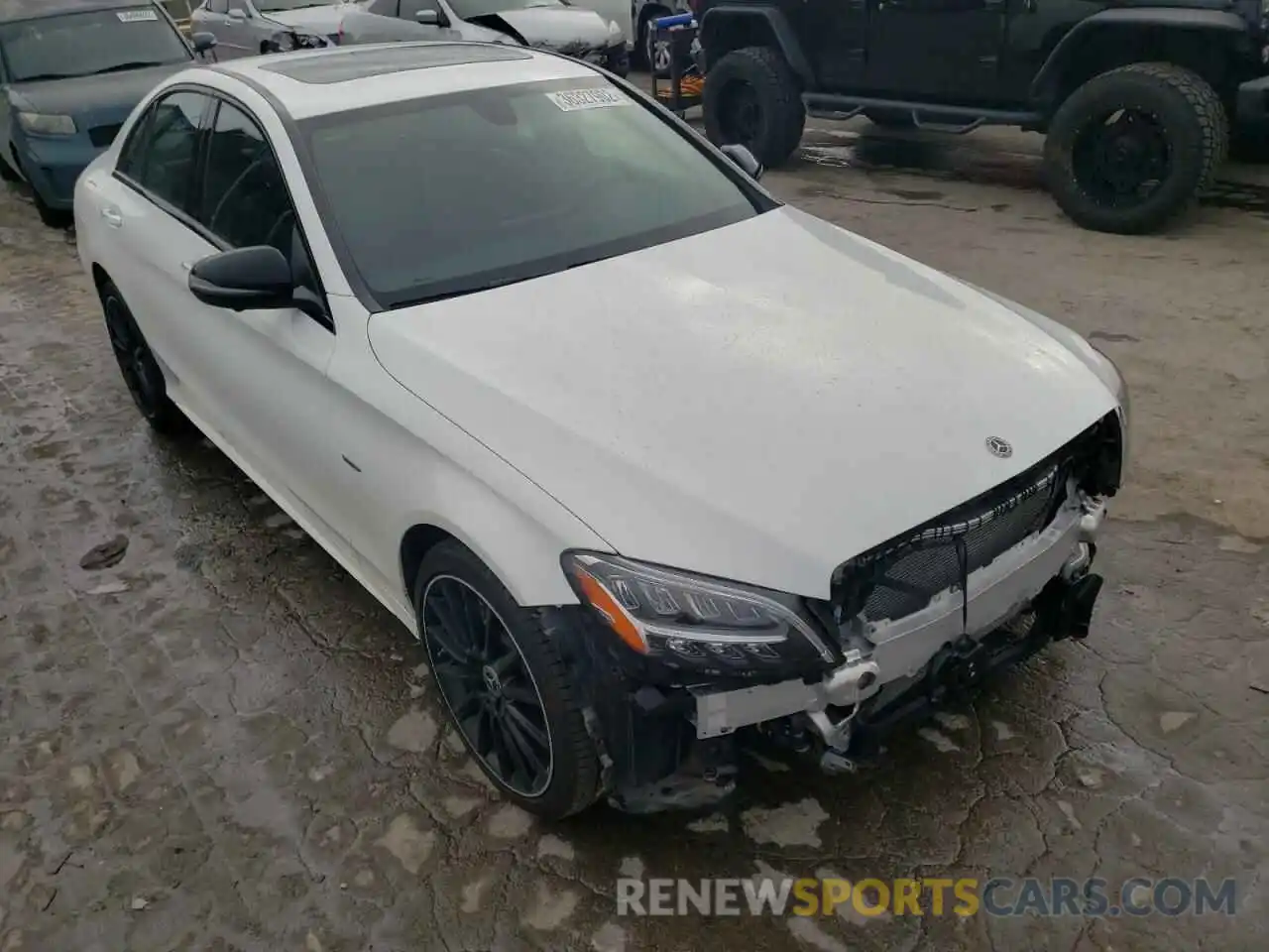 1 Photograph of a damaged car W1KWF8DBXMR647600 MERCEDES-BENZ C-CLASS 2021