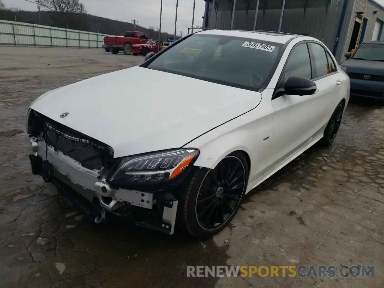 2 Photograph of a damaged car W1KWF8DBXMR647600 MERCEDES-BENZ C-CLASS 2021