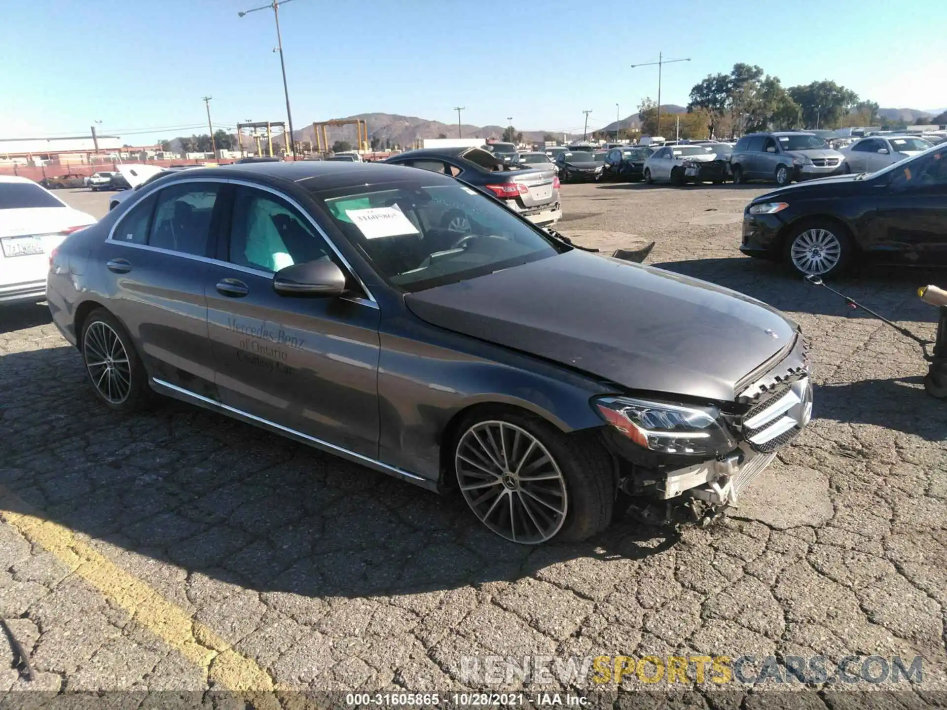 1 Photograph of a damaged car W1KWF8DBXMR649654 MERCEDES-BENZ C-CLASS 2021