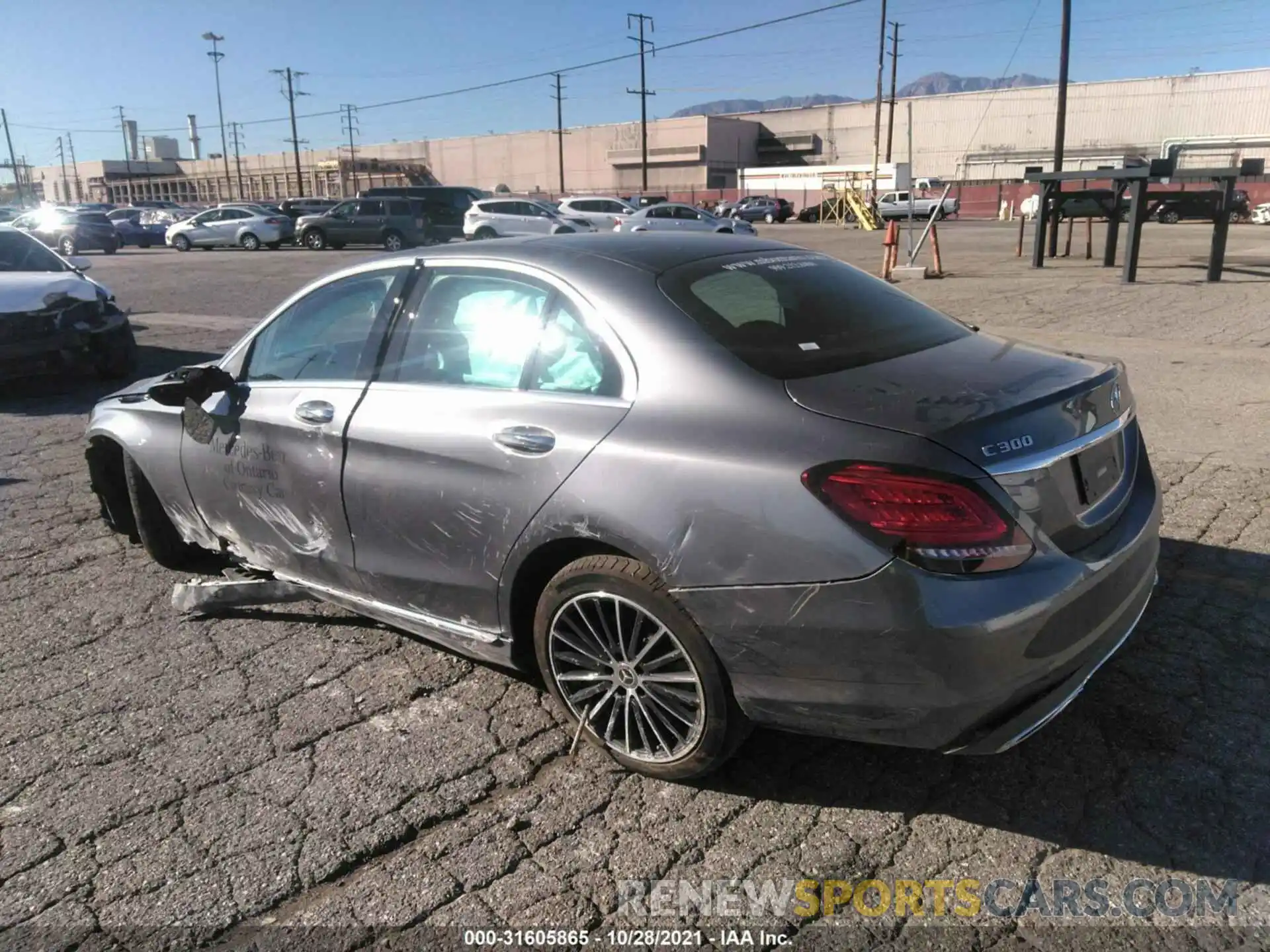 3 Photograph of a damaged car W1KWF8DBXMR649654 MERCEDES-BENZ C-CLASS 2021