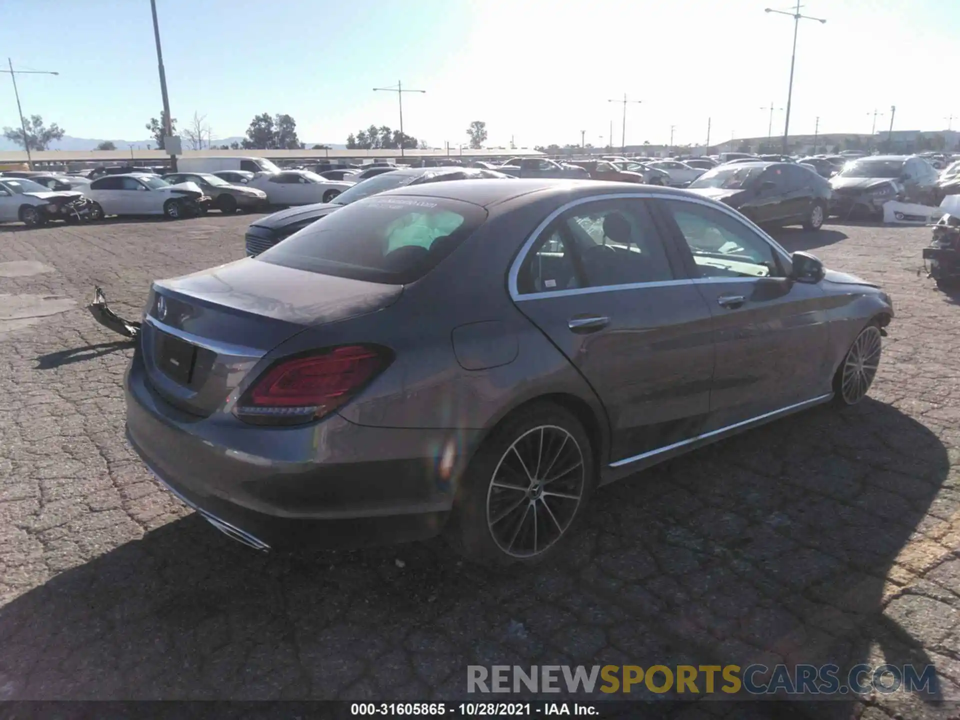 4 Photograph of a damaged car W1KWF8DBXMR649654 MERCEDES-BENZ C-CLASS 2021