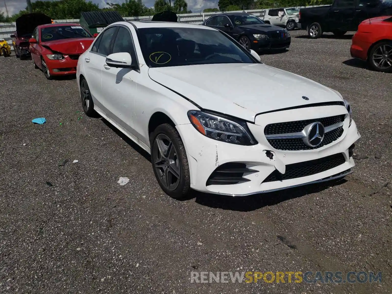 1 Photograph of a damaged car W1KWF8DBXMR650321 MERCEDES-BENZ C-CLASS 2021