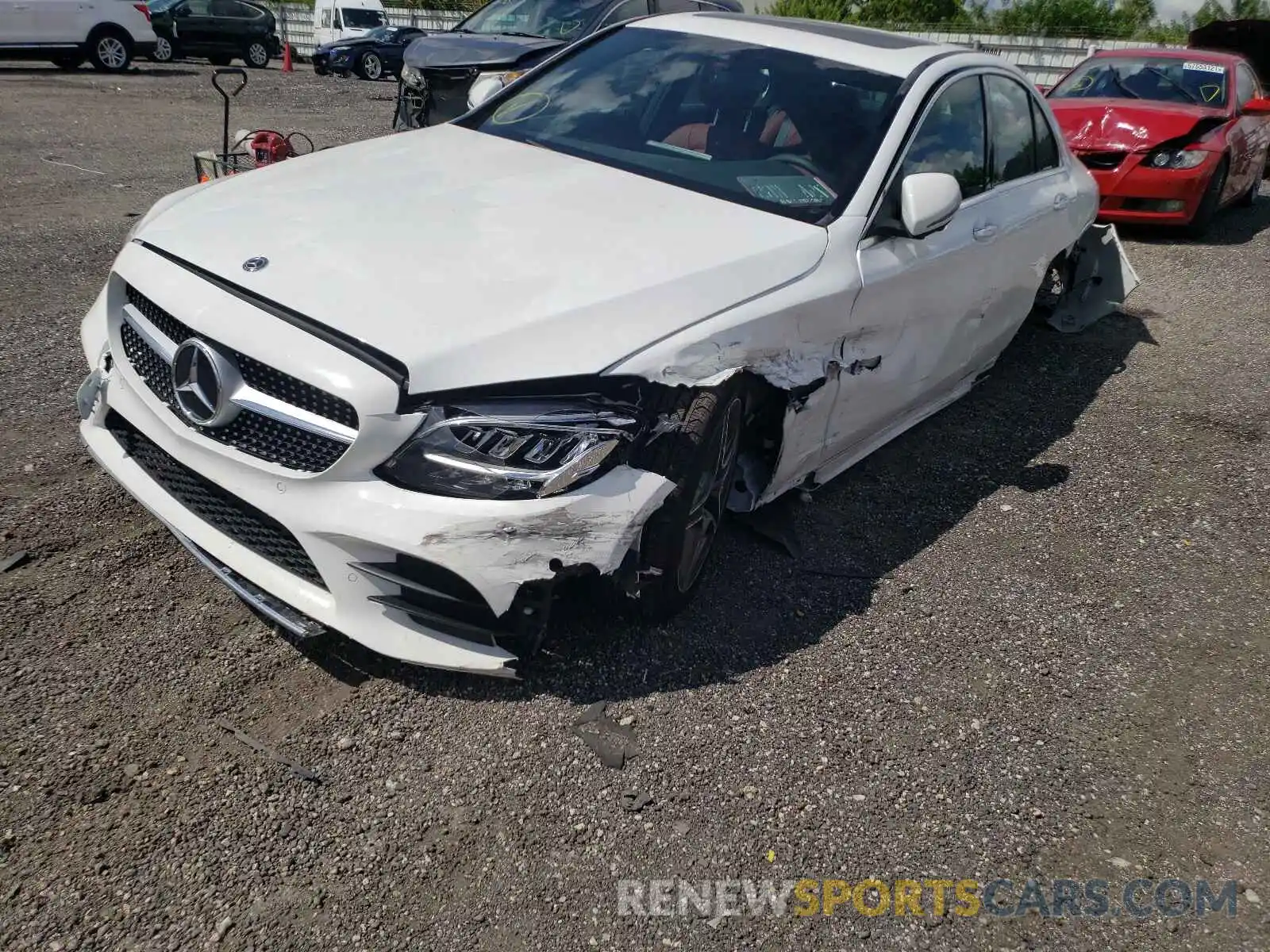 2 Photograph of a damaged car W1KWF8DBXMR650321 MERCEDES-BENZ C-CLASS 2021