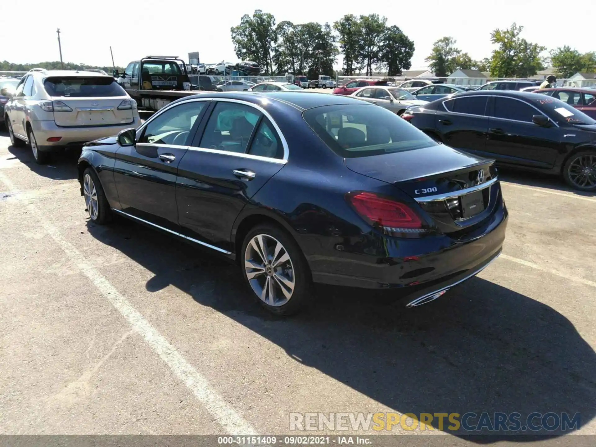 3 Photograph of a damaged car W1KWF8EB0MR607251 MERCEDES-BENZ C-CLASS 2021