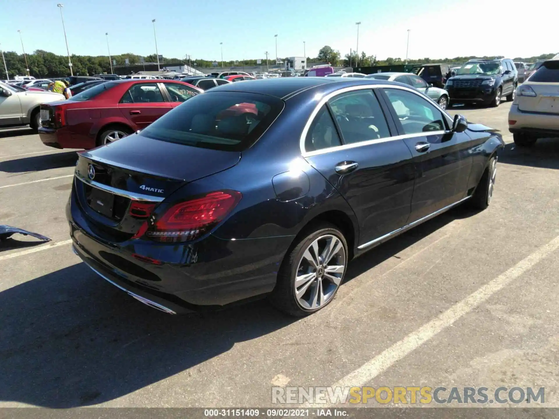 4 Photograph of a damaged car W1KWF8EB0MR607251 MERCEDES-BENZ C-CLASS 2021