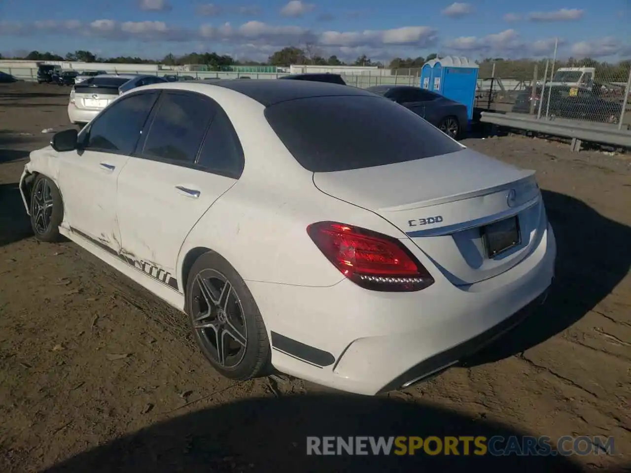 3 Photograph of a damaged car W1KWF8EB0MR610165 MERCEDES-BENZ C-CLASS 2021