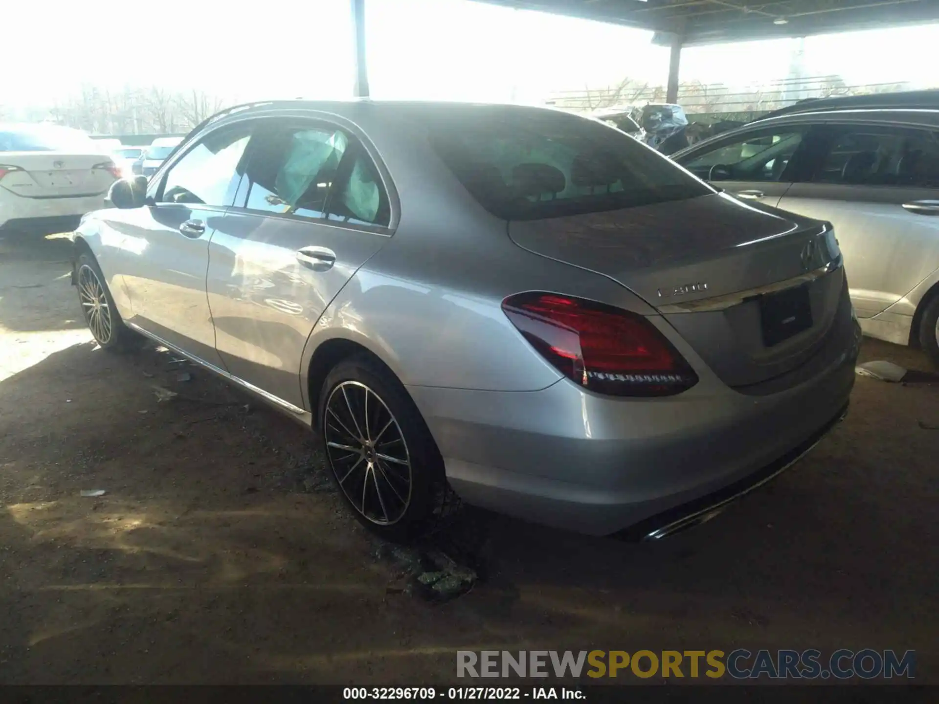 3 Photograph of a damaged car W1KWF8EB0MR611042 MERCEDES-BENZ C-CLASS 2021