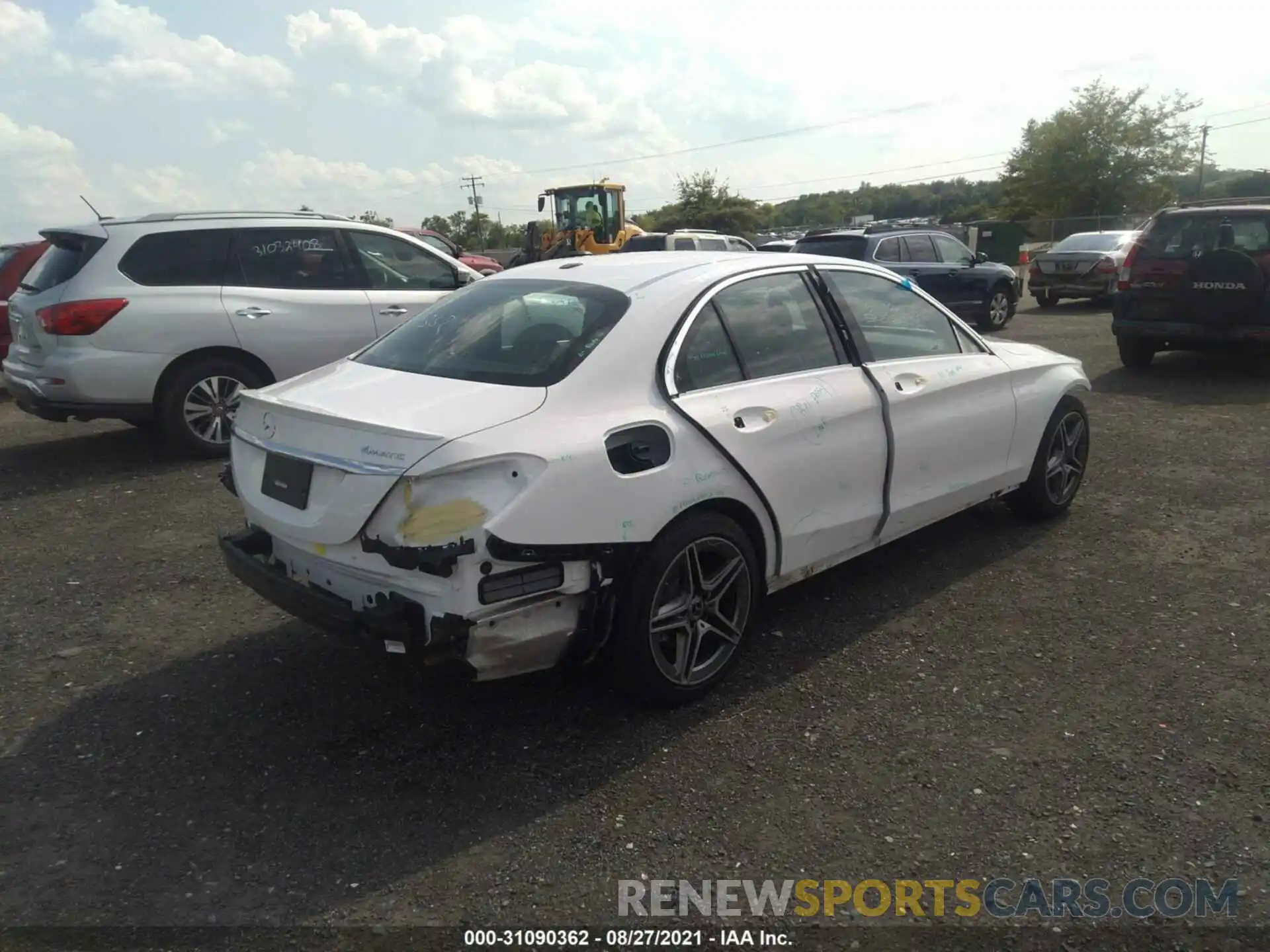 4 Photograph of a damaged car W1KWF8EB0MR615947 MERCEDES-BENZ C-CLASS 2021