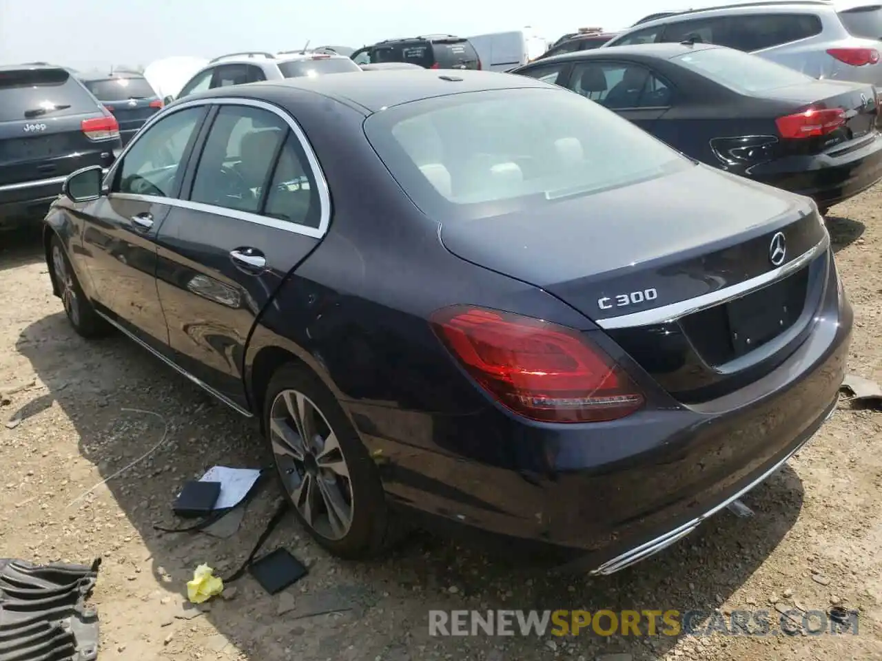 3 Photograph of a damaged car W1KWF8EB0MR626463 MERCEDES-BENZ C-CLASS 2021