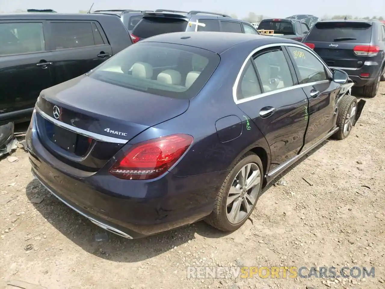 4 Photograph of a damaged car W1KWF8EB0MR626463 MERCEDES-BENZ C-CLASS 2021