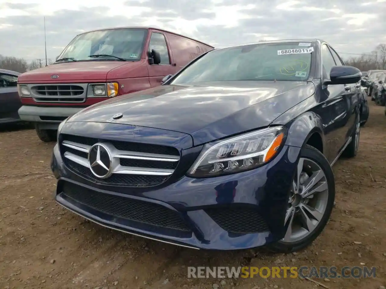 2 Photograph of a damaged car W1KWF8EB0MR635941 MERCEDES-BENZ C-CLASS 2021