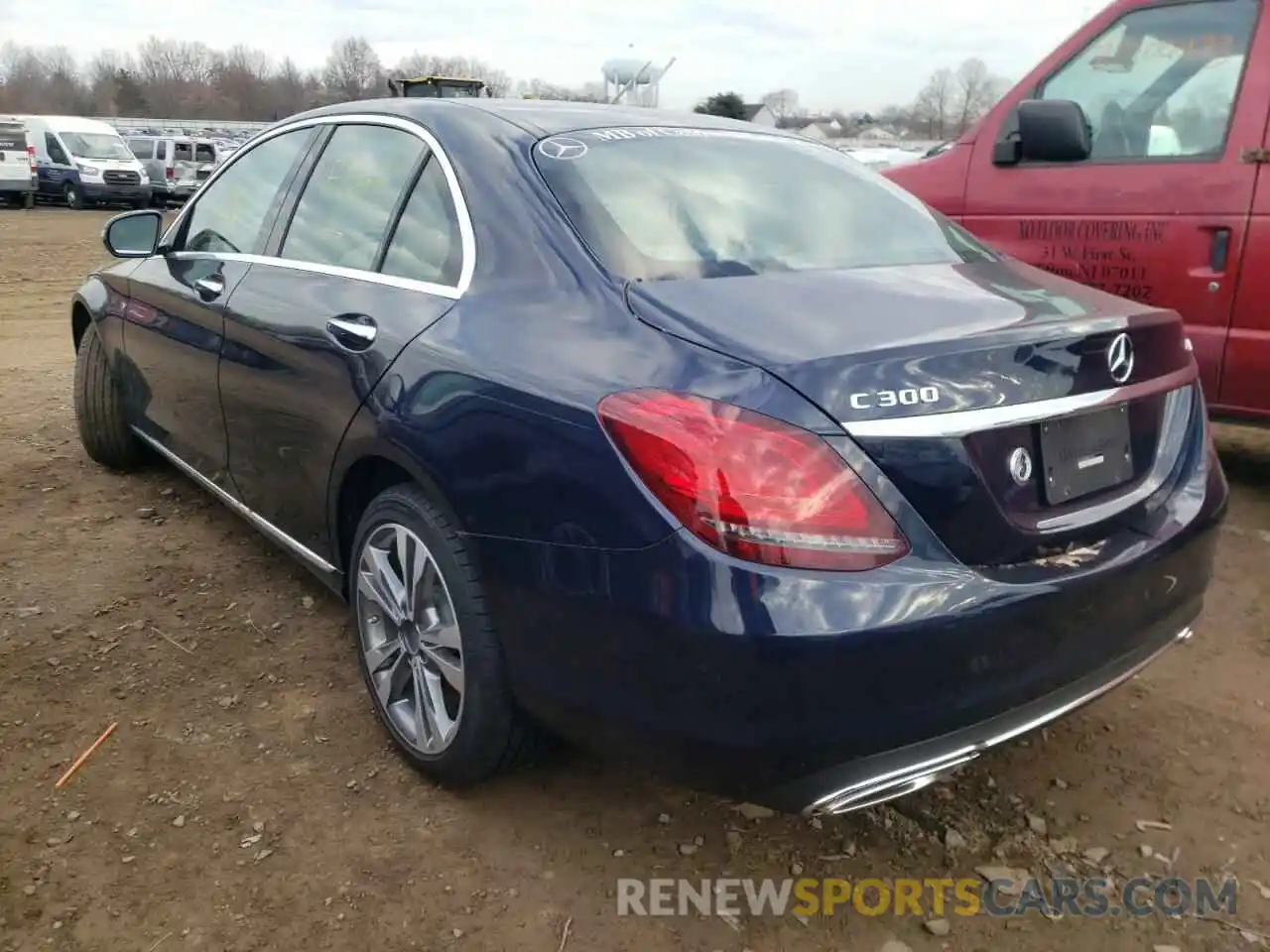 3 Photograph of a damaged car W1KWF8EB0MR635941 MERCEDES-BENZ C-CLASS 2021