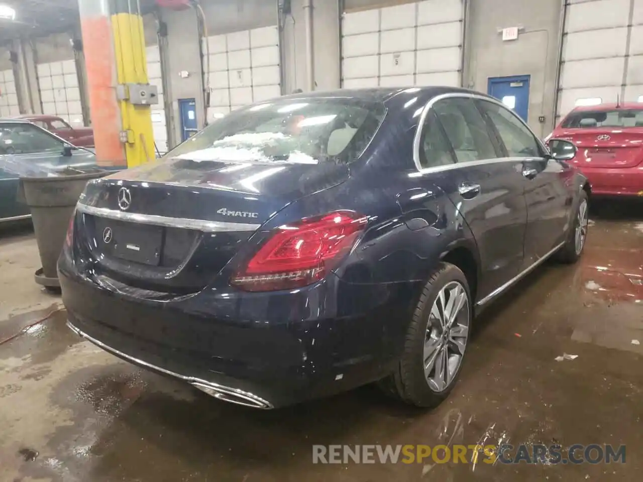 4 Photograph of a damaged car W1KWF8EB0MR637057 MERCEDES-BENZ C-CLASS 2021