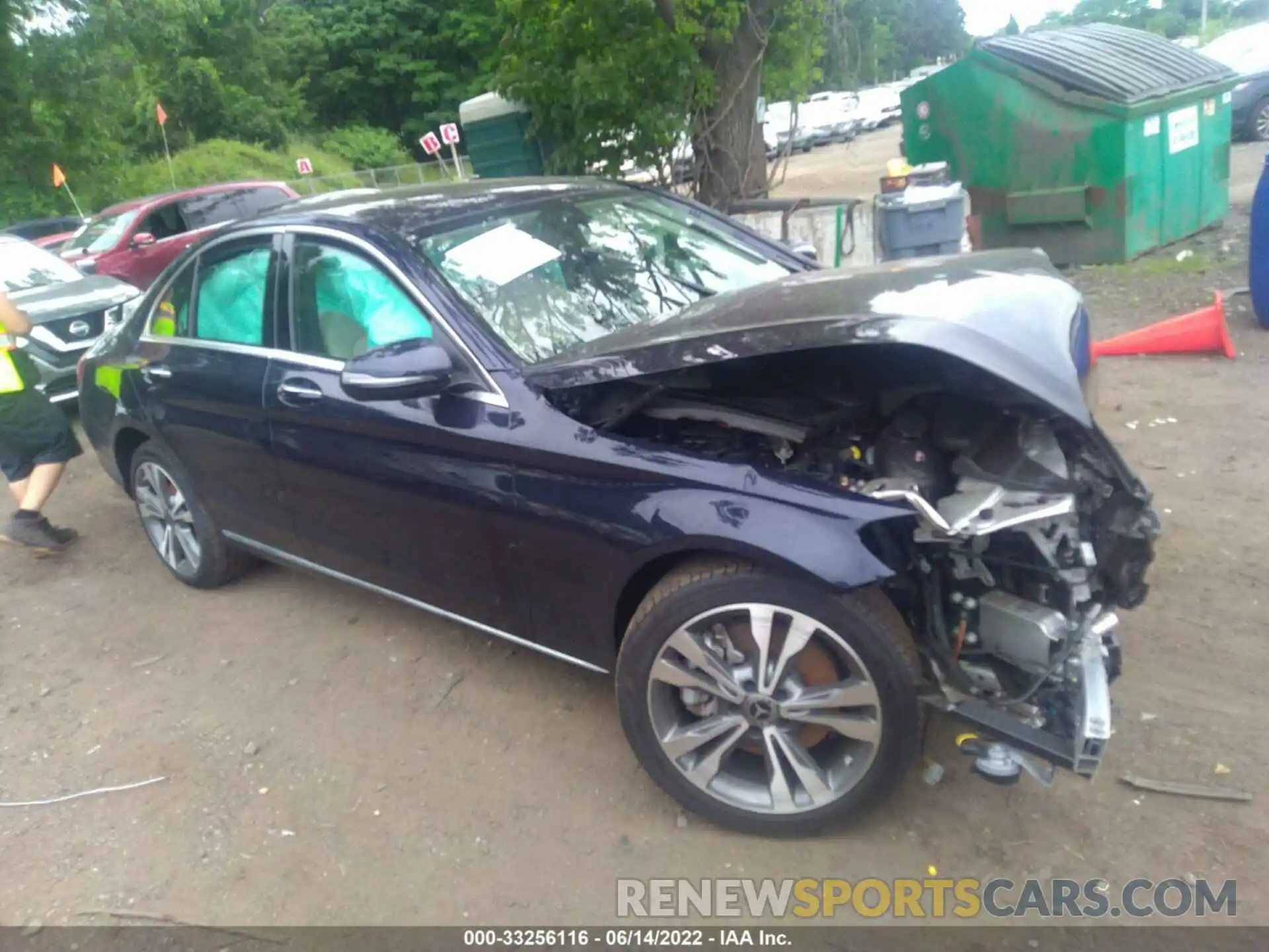 1 Photograph of a damaged car W1KWF8EB0MR637706 MERCEDES-BENZ C-CLASS 2021