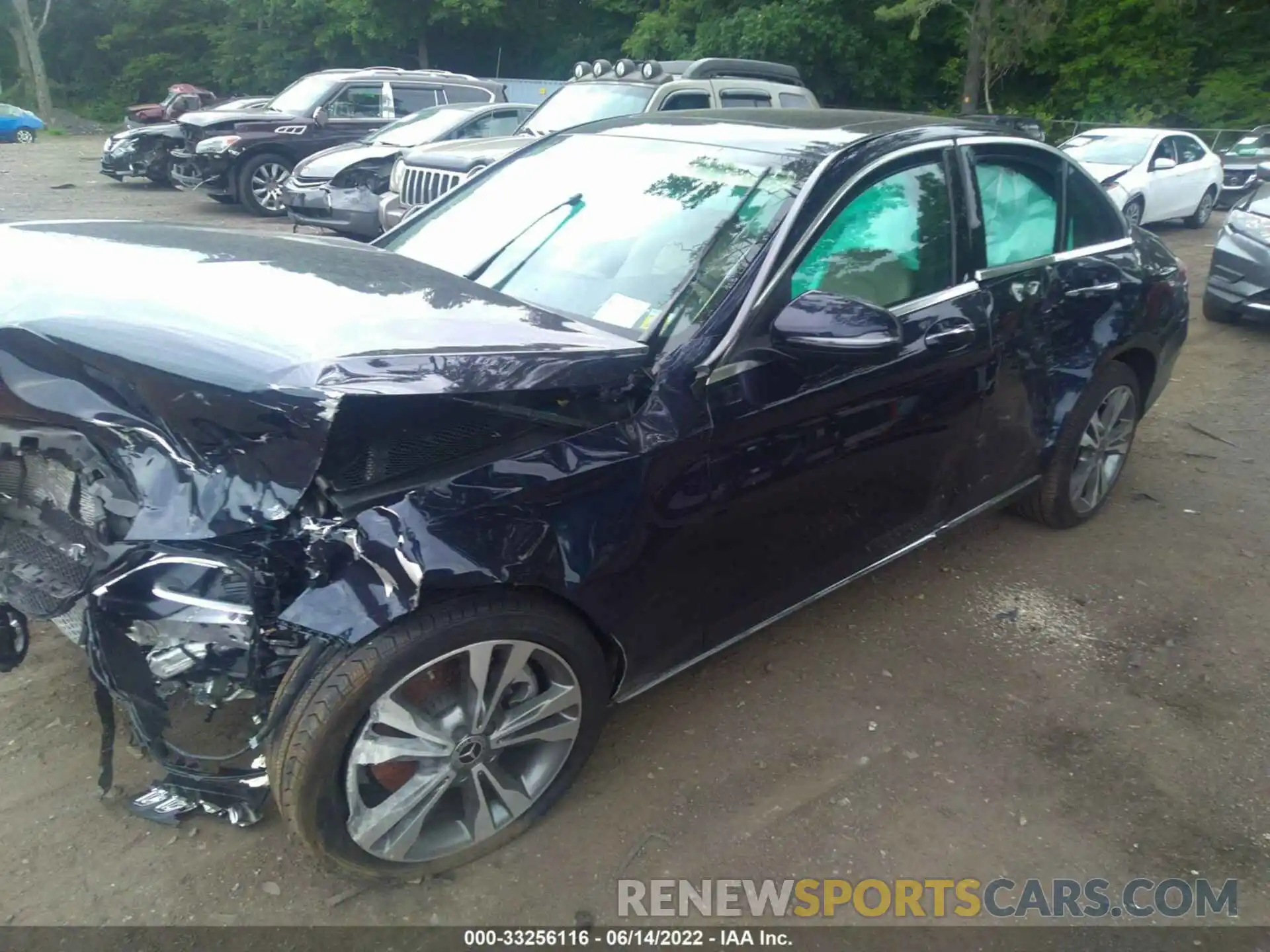 2 Photograph of a damaged car W1KWF8EB0MR637706 MERCEDES-BENZ C-CLASS 2021