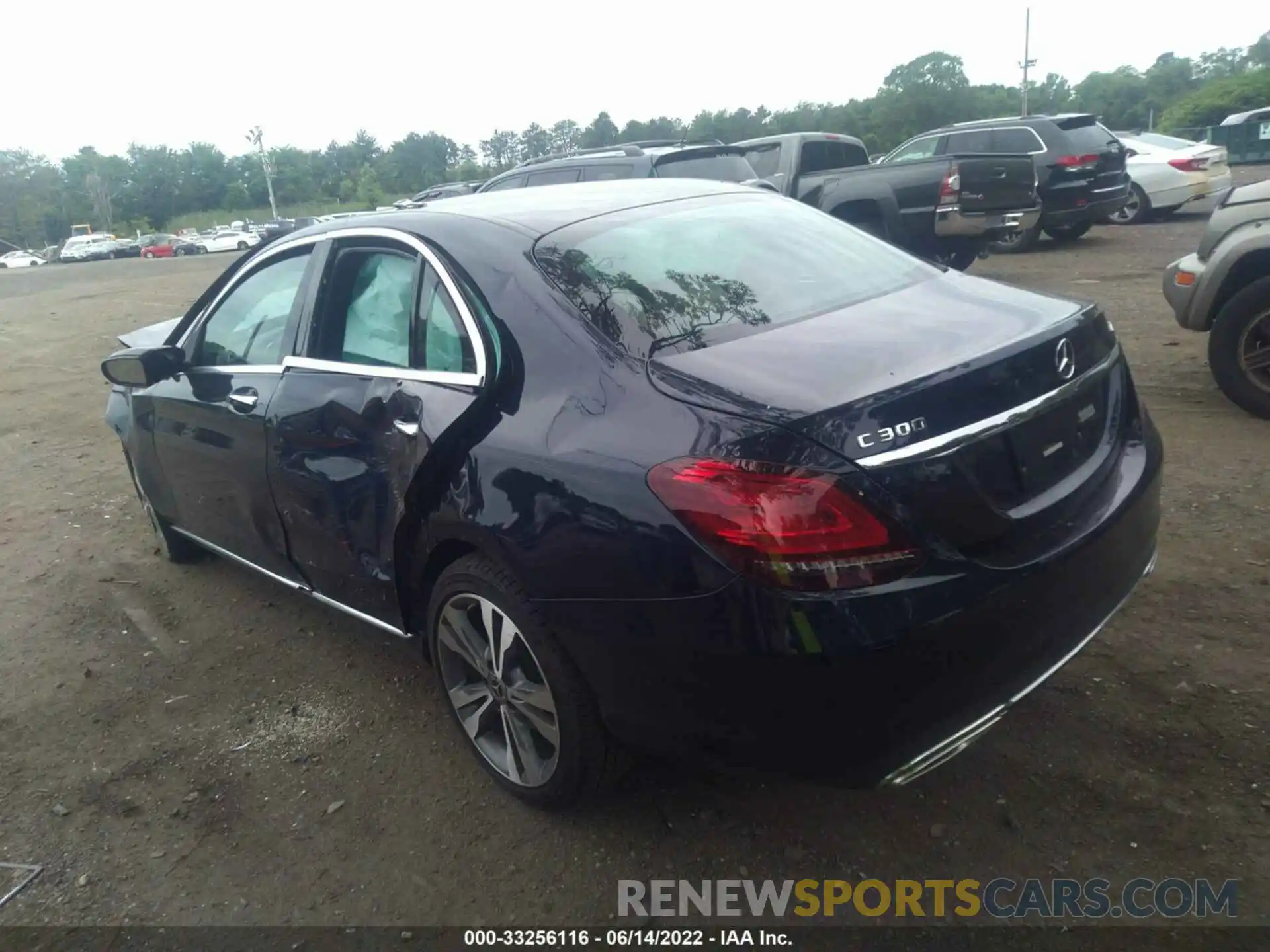 3 Photograph of a damaged car W1KWF8EB0MR637706 MERCEDES-BENZ C-CLASS 2021