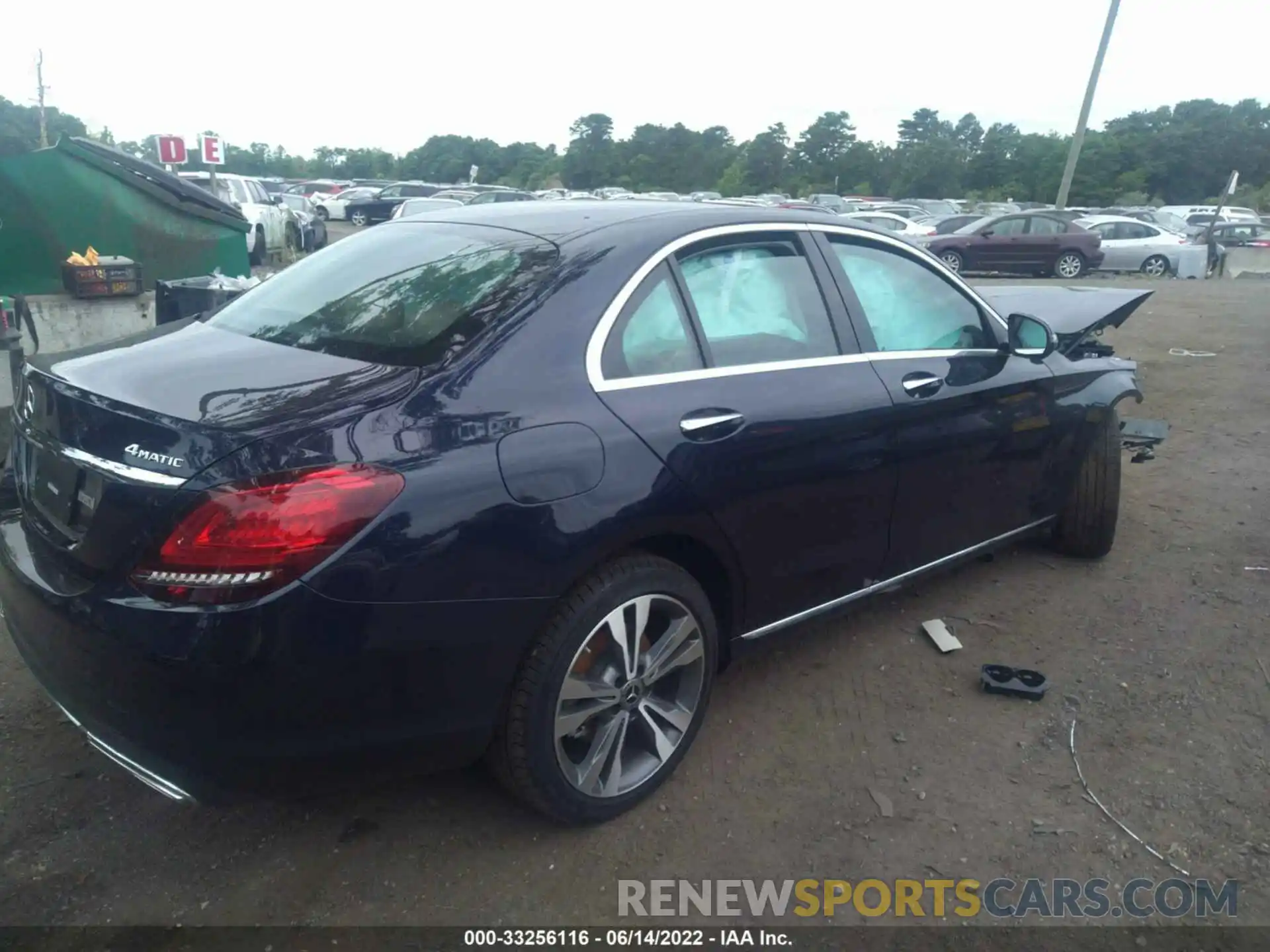 4 Photograph of a damaged car W1KWF8EB0MR637706 MERCEDES-BENZ C-CLASS 2021