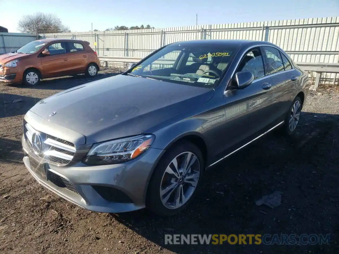 2 Photograph of a damaged car W1KWF8EB0MR638130 MERCEDES-BENZ C-CLASS 2021