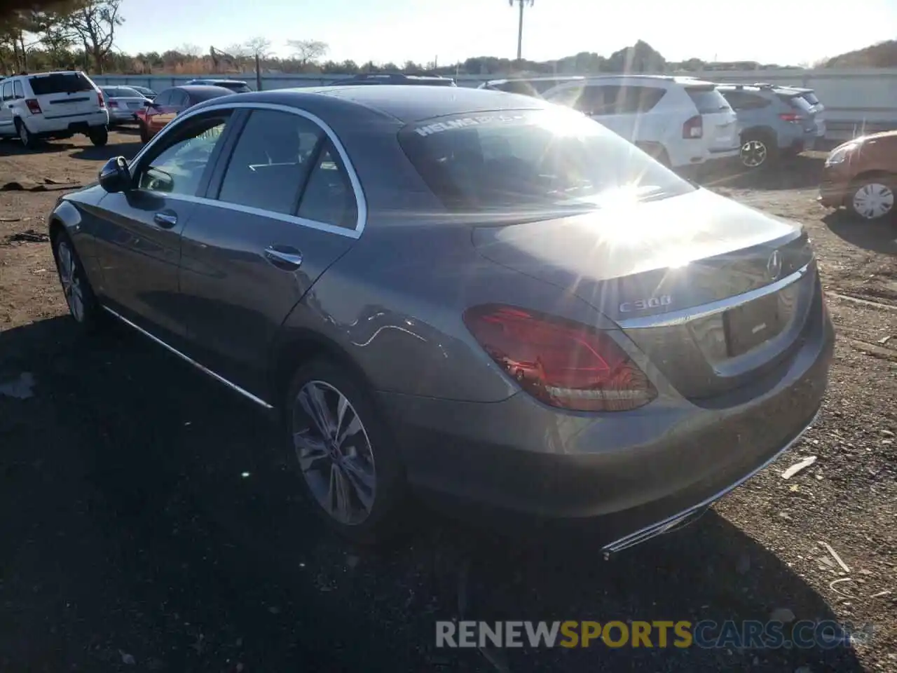 3 Photograph of a damaged car W1KWF8EB0MR638130 MERCEDES-BENZ C-CLASS 2021