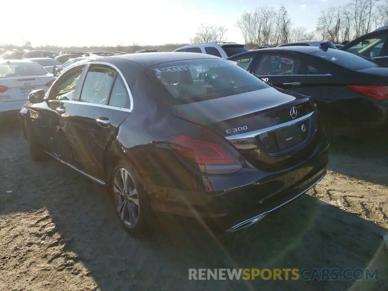 3 Photograph of a damaged car W1KWF8EB0MR639536 MERCEDES-BENZ C-CLASS 2021