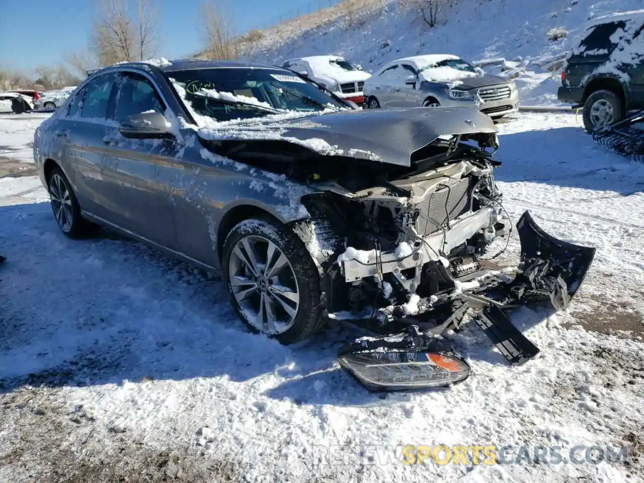 1 Photograph of a damaged car W1KWF8EB0MR650830 MERCEDES-BENZ C-CLASS 2021