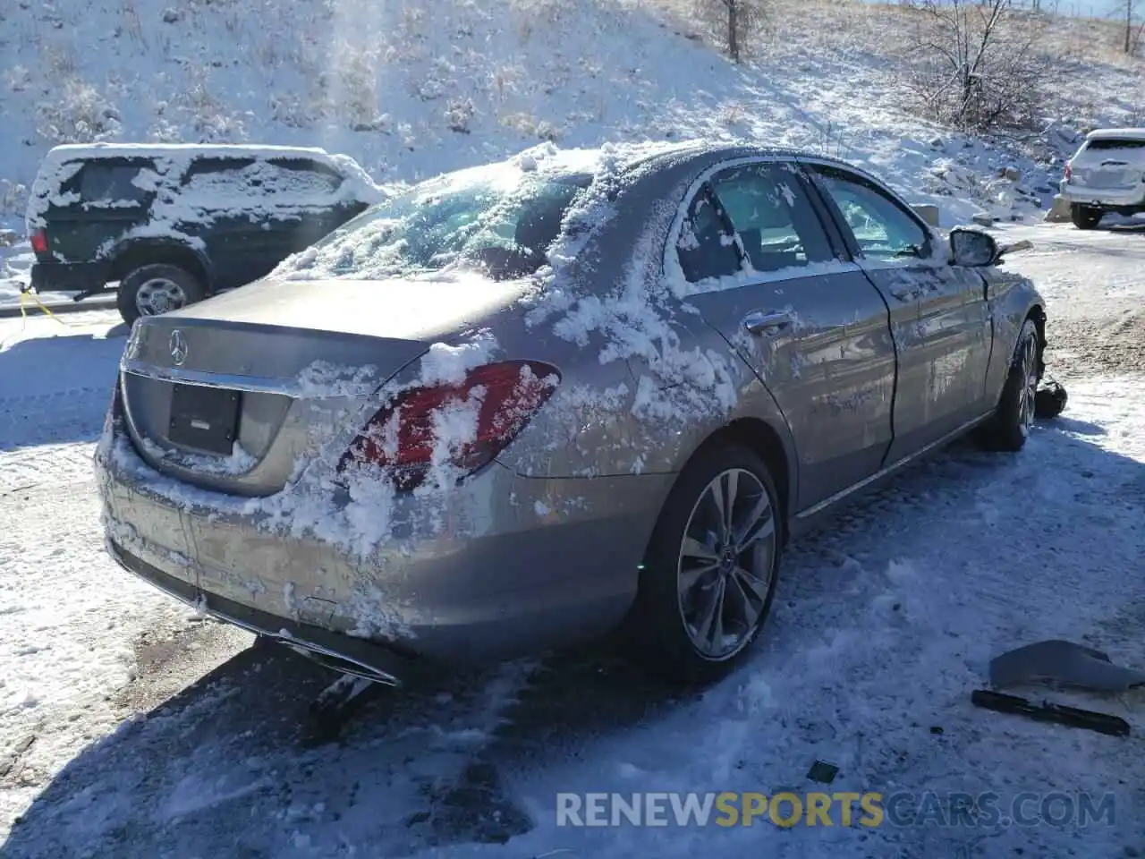 4 Photograph of a damaged car W1KWF8EB0MR650830 MERCEDES-BENZ C-CLASS 2021