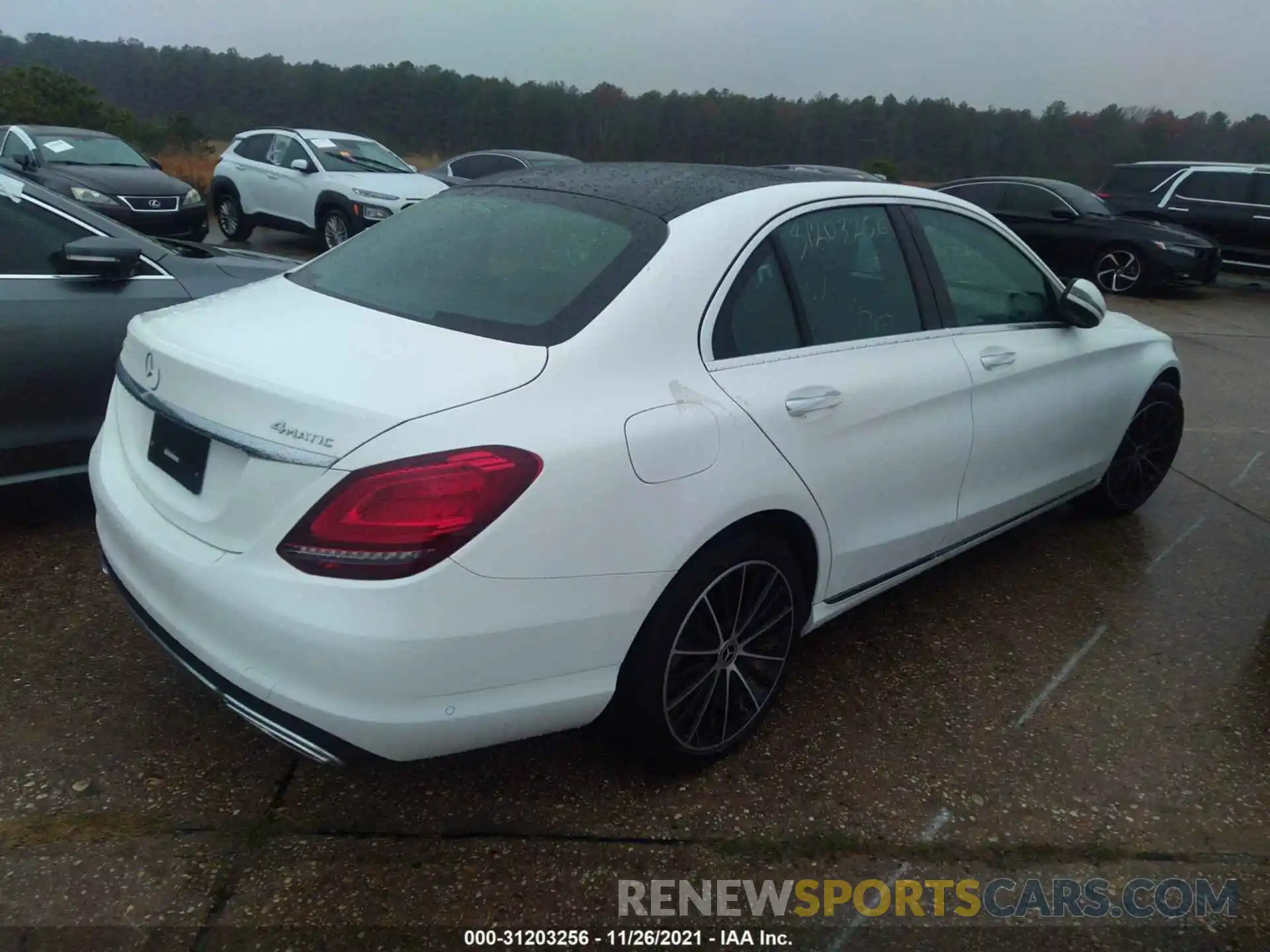 4 Photograph of a damaged car W1KWF8EB1MR611468 MERCEDES-BENZ C-CLASS 2021