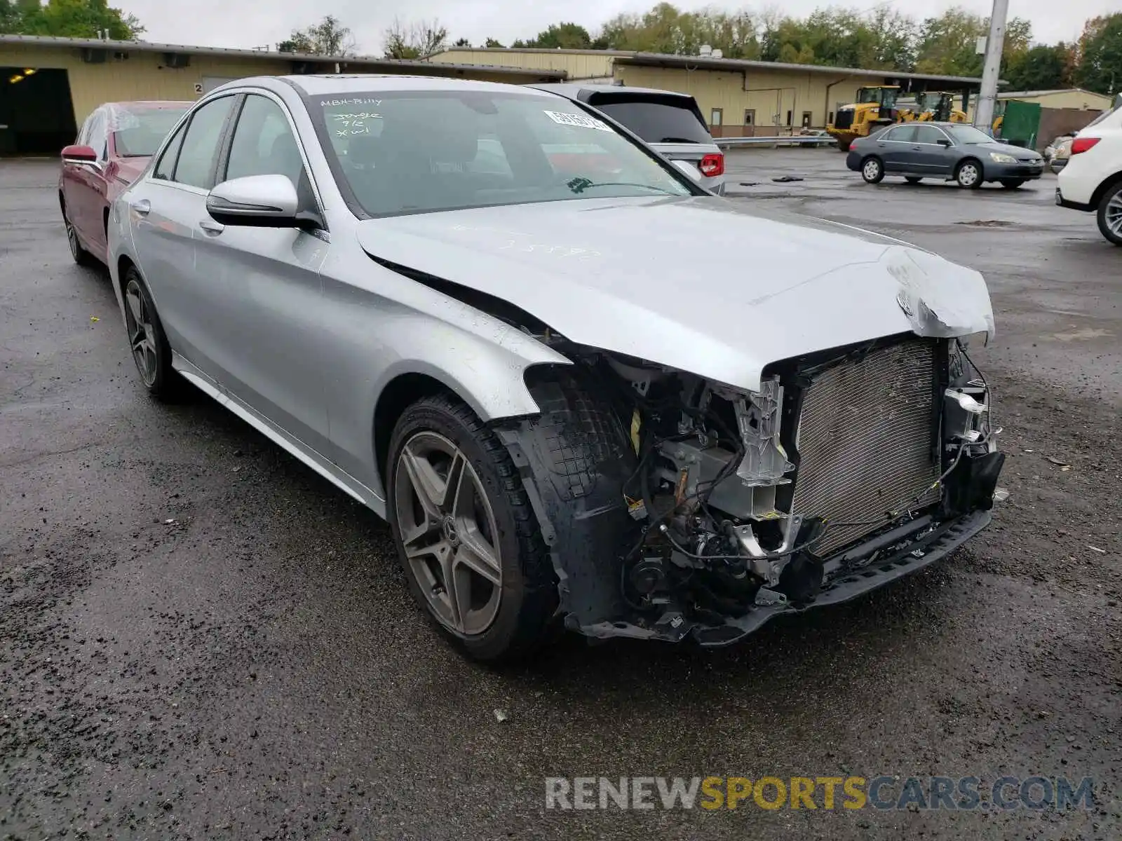 1 Photograph of a damaged car W1KWF8EB1MR616329 MERCEDES-BENZ C-CLASS 2021