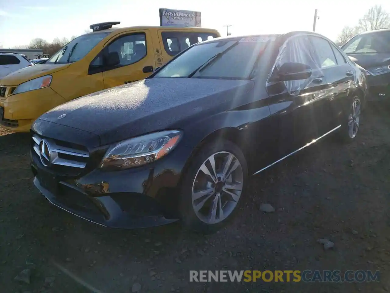 2 Photograph of a damaged car W1KWF8EB1MR627668 MERCEDES-BENZ C-CLASS 2021