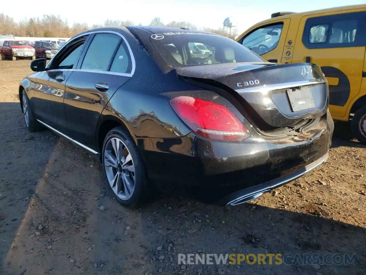 3 Photograph of a damaged car W1KWF8EB1MR627668 MERCEDES-BENZ C-CLASS 2021