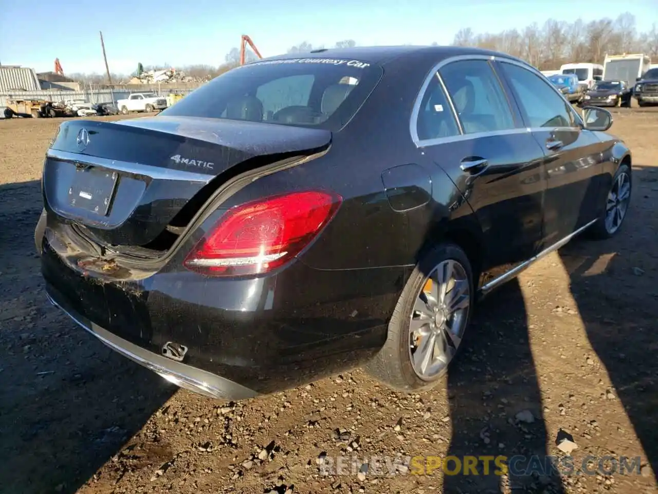 4 Photograph of a damaged car W1KWF8EB1MR627668 MERCEDES-BENZ C-CLASS 2021