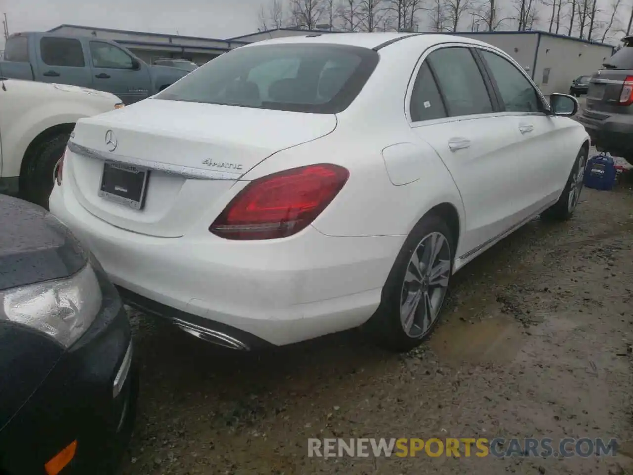 4 Photograph of a damaged car W1KWF8EB1MR629629 MERCEDES-BENZ C-CLASS 2021