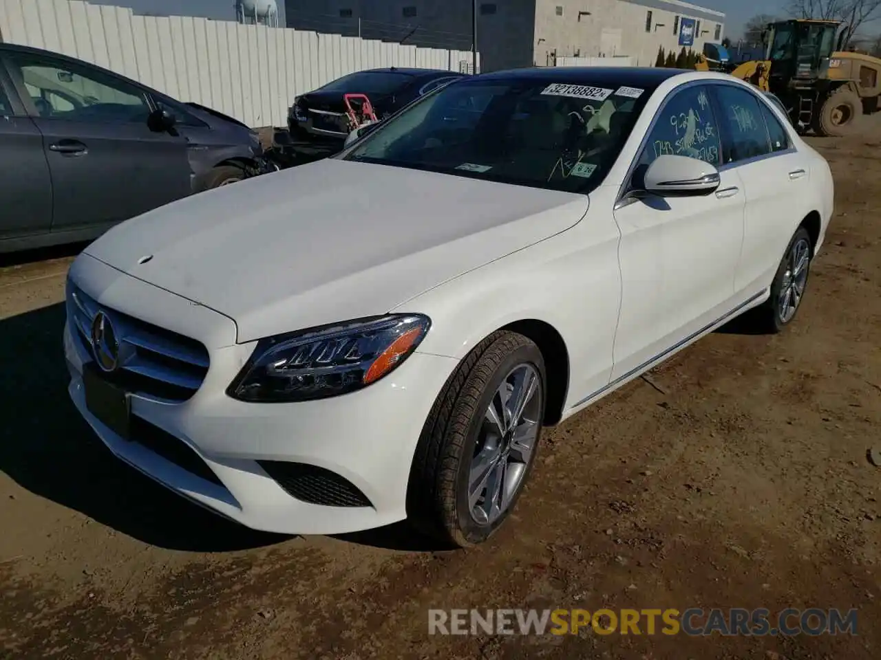 2 Photograph of a damaged car W1KWF8EB1MR635687 MERCEDES-BENZ C-CLASS 2021