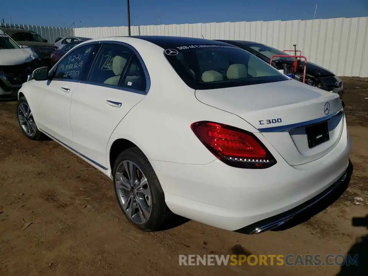 3 Photograph of a damaged car W1KWF8EB1MR635687 MERCEDES-BENZ C-CLASS 2021