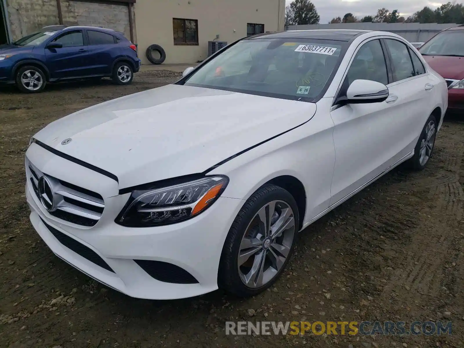 2 Photograph of a damaged car W1KWF8EB1MR638816 MERCEDES-BENZ C-CLASS 2021