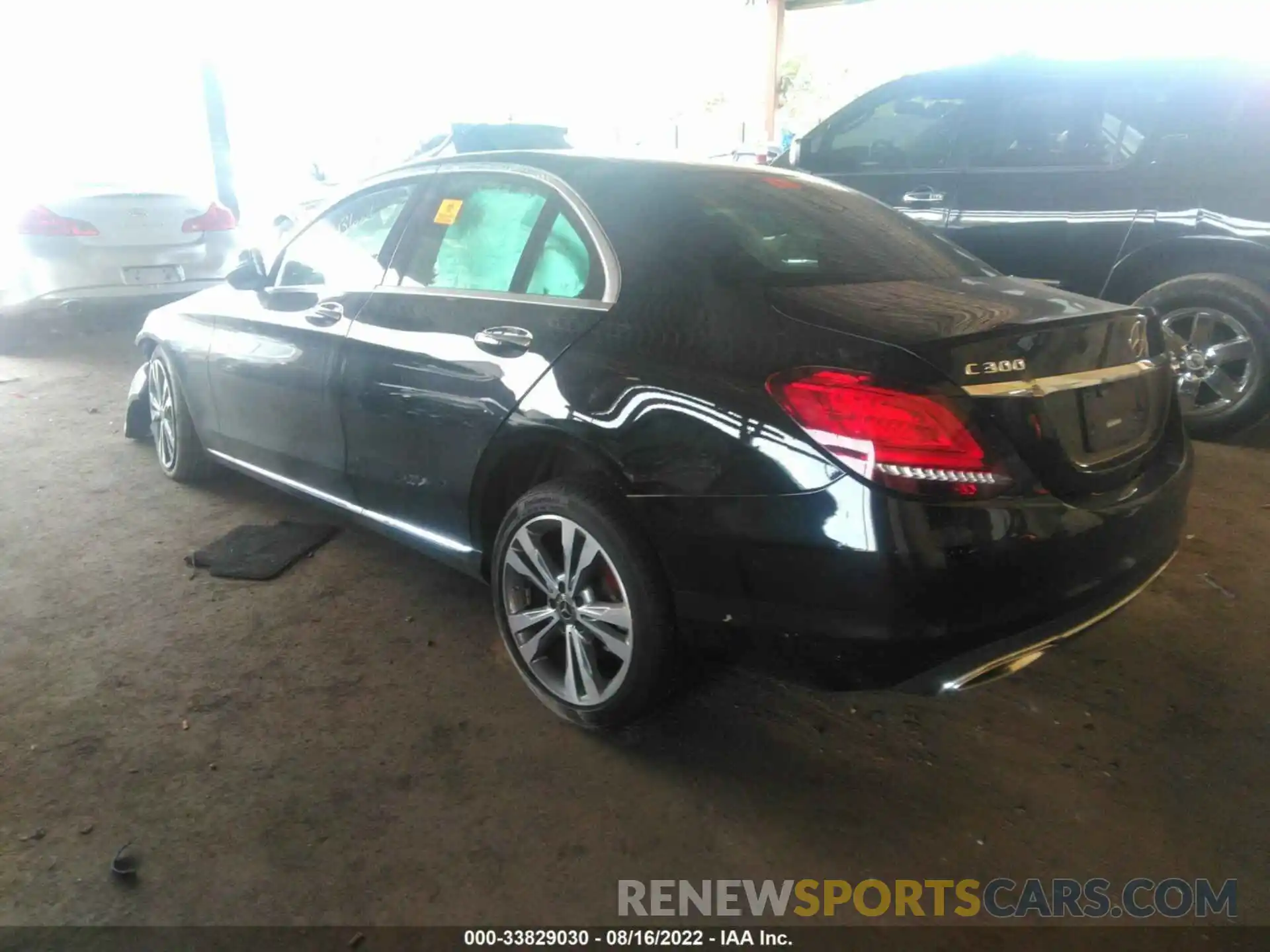 3 Photograph of a damaged car W1KWF8EB1MR645684 MERCEDES-BENZ C-CLASS 2021