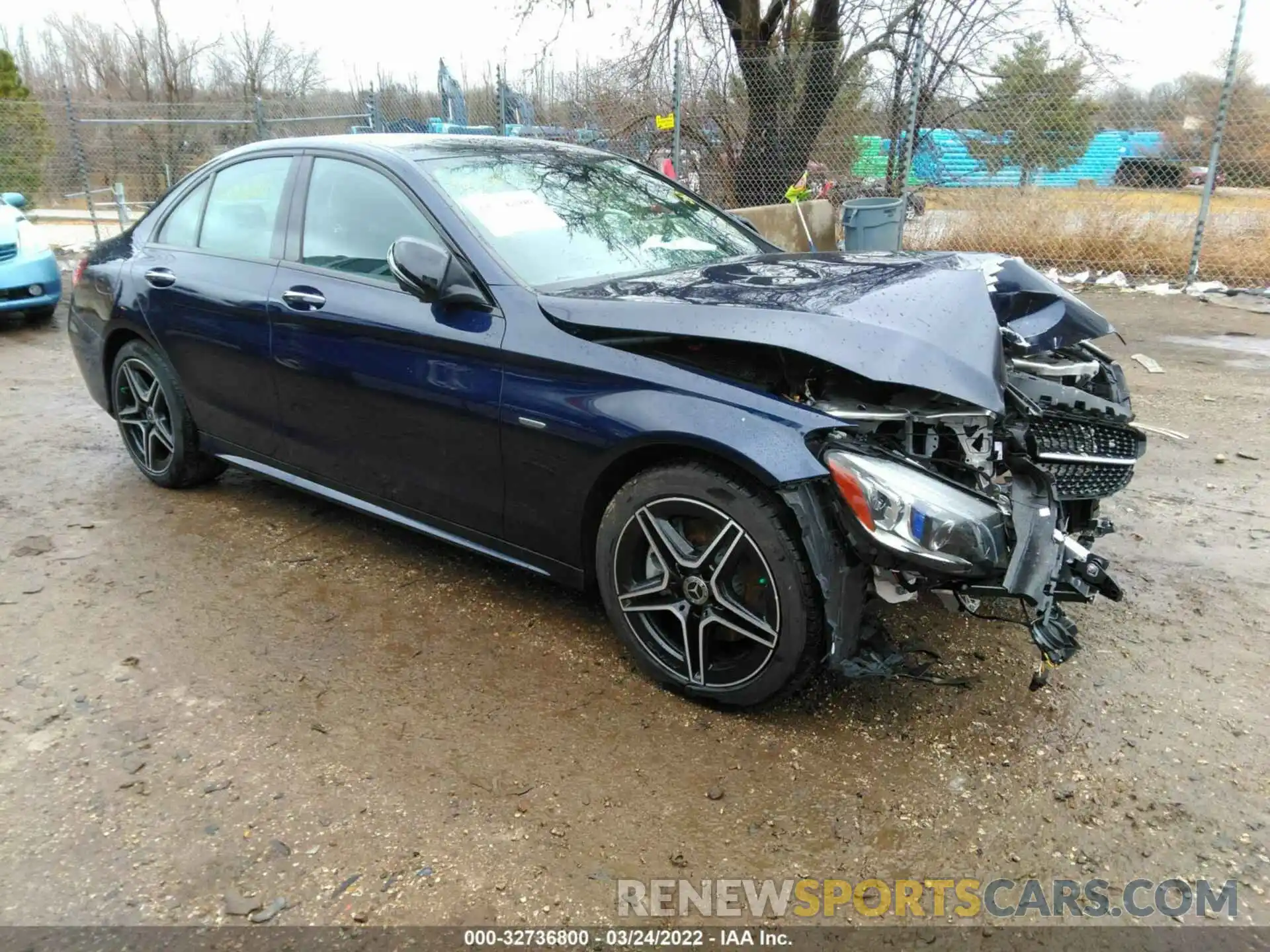 1 Photograph of a damaged car W1KWF8EB1MR646057 MERCEDES-BENZ C-CLASS 2021