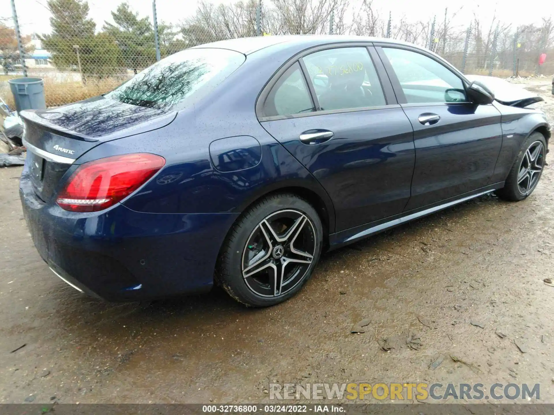 4 Photograph of a damaged car W1KWF8EB1MR646057 MERCEDES-BENZ C-CLASS 2021