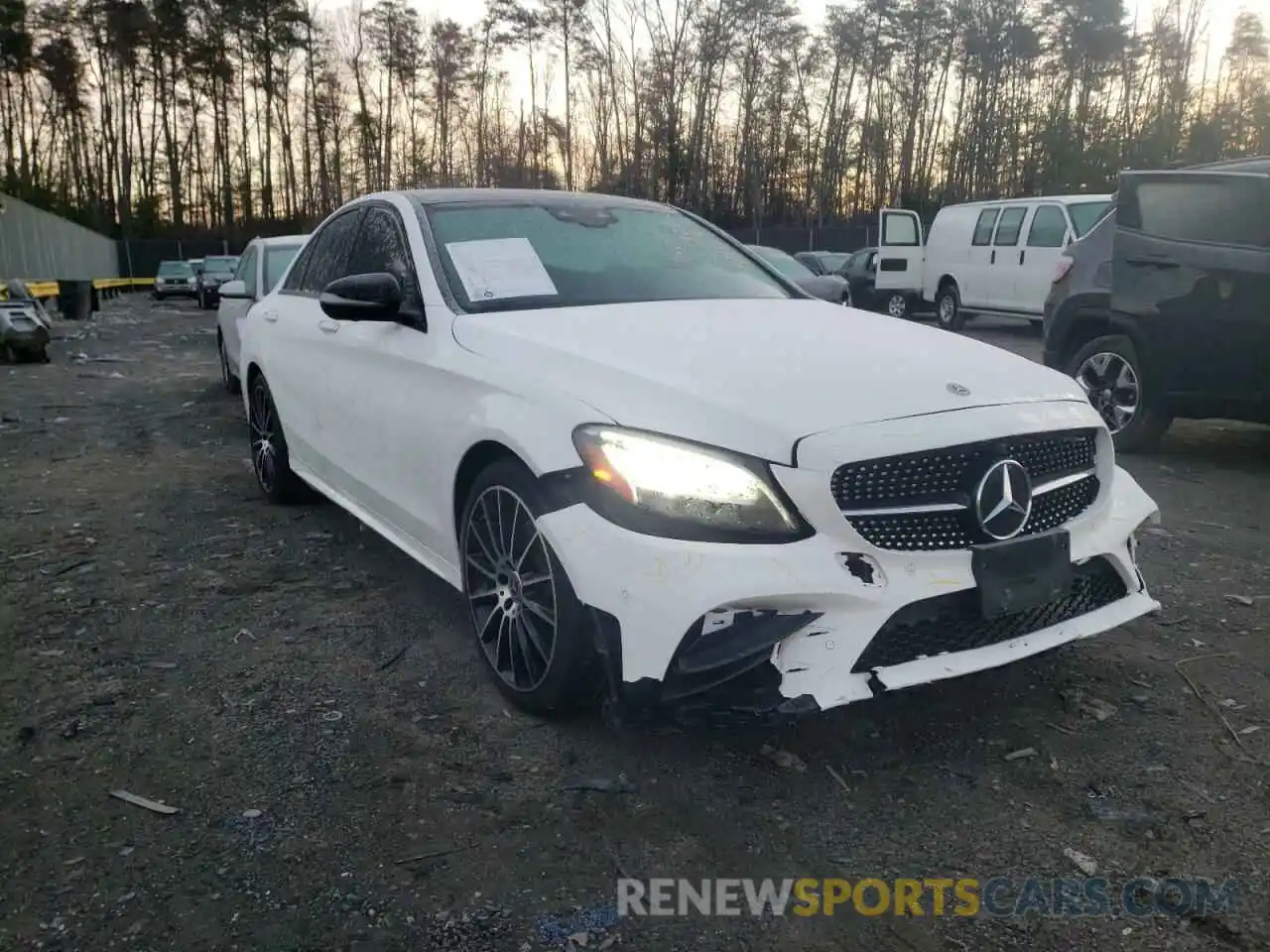 1 Photograph of a damaged car W1KWF8EB1MR649413 MERCEDES-BENZ C-CLASS 2021