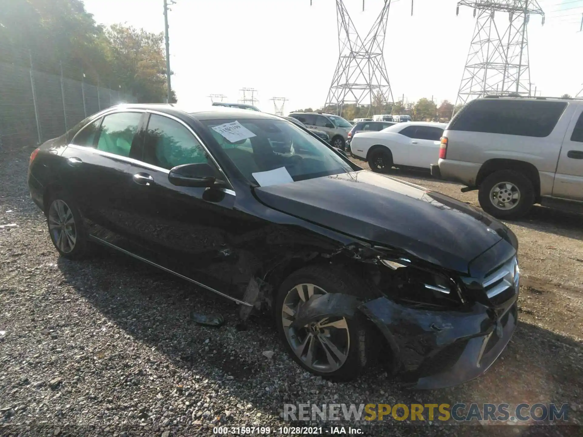 1 Photograph of a damaged car W1KWF8EB1MR652117 MERCEDES-BENZ C-CLASS 2021