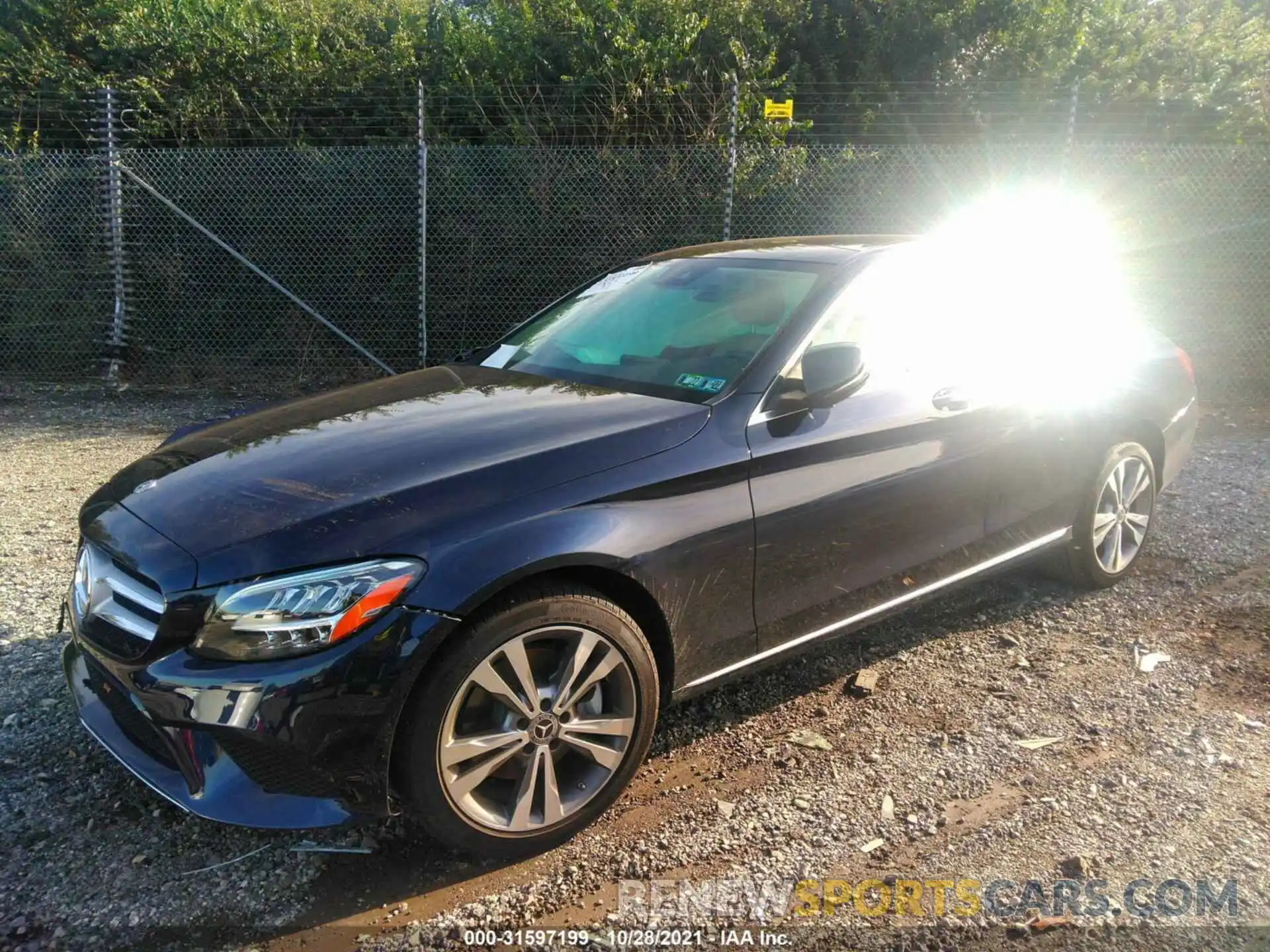 2 Photograph of a damaged car W1KWF8EB1MR652117 MERCEDES-BENZ C-CLASS 2021