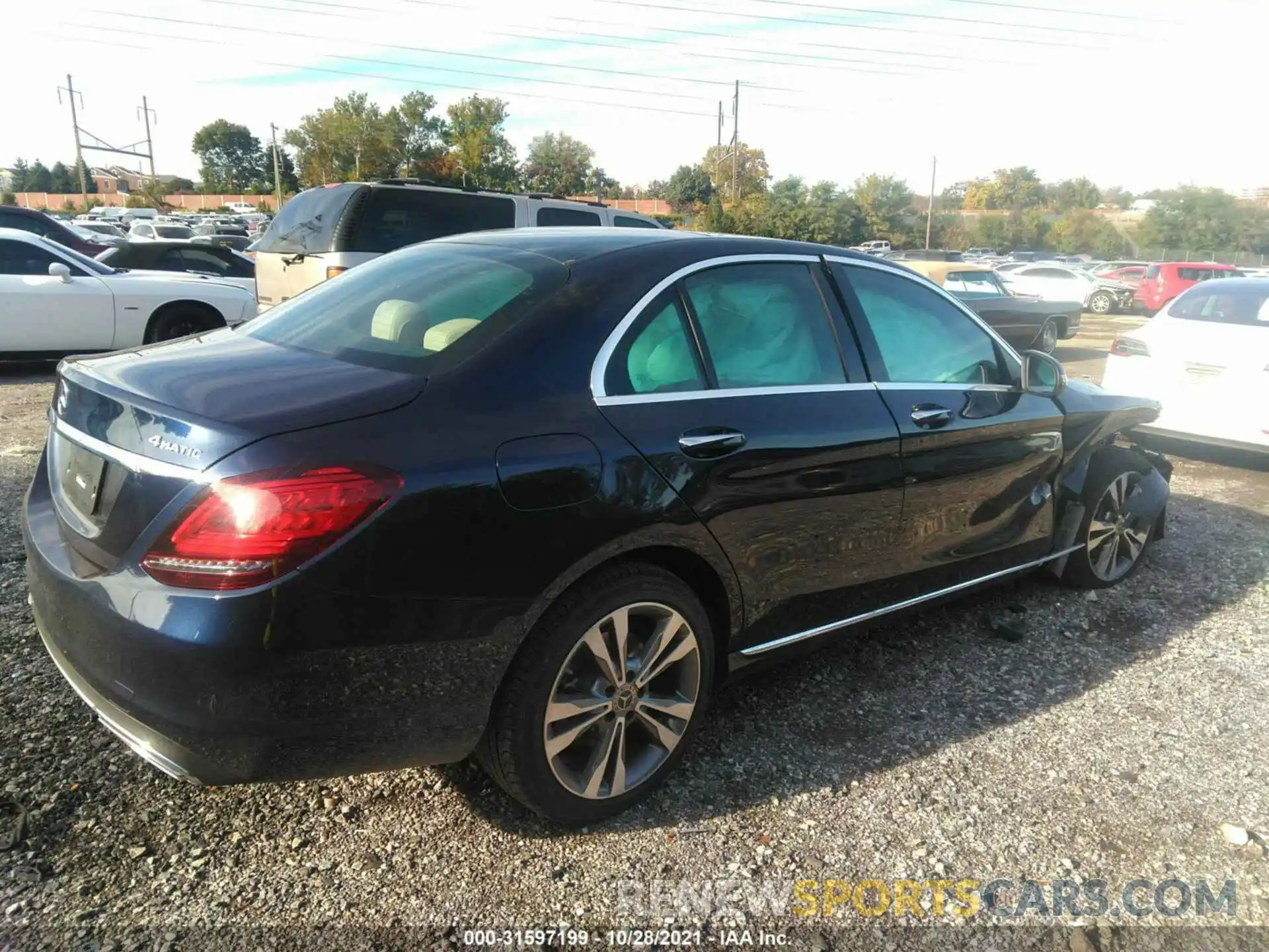 4 Photograph of a damaged car W1KWF8EB1MR652117 MERCEDES-BENZ C-CLASS 2021