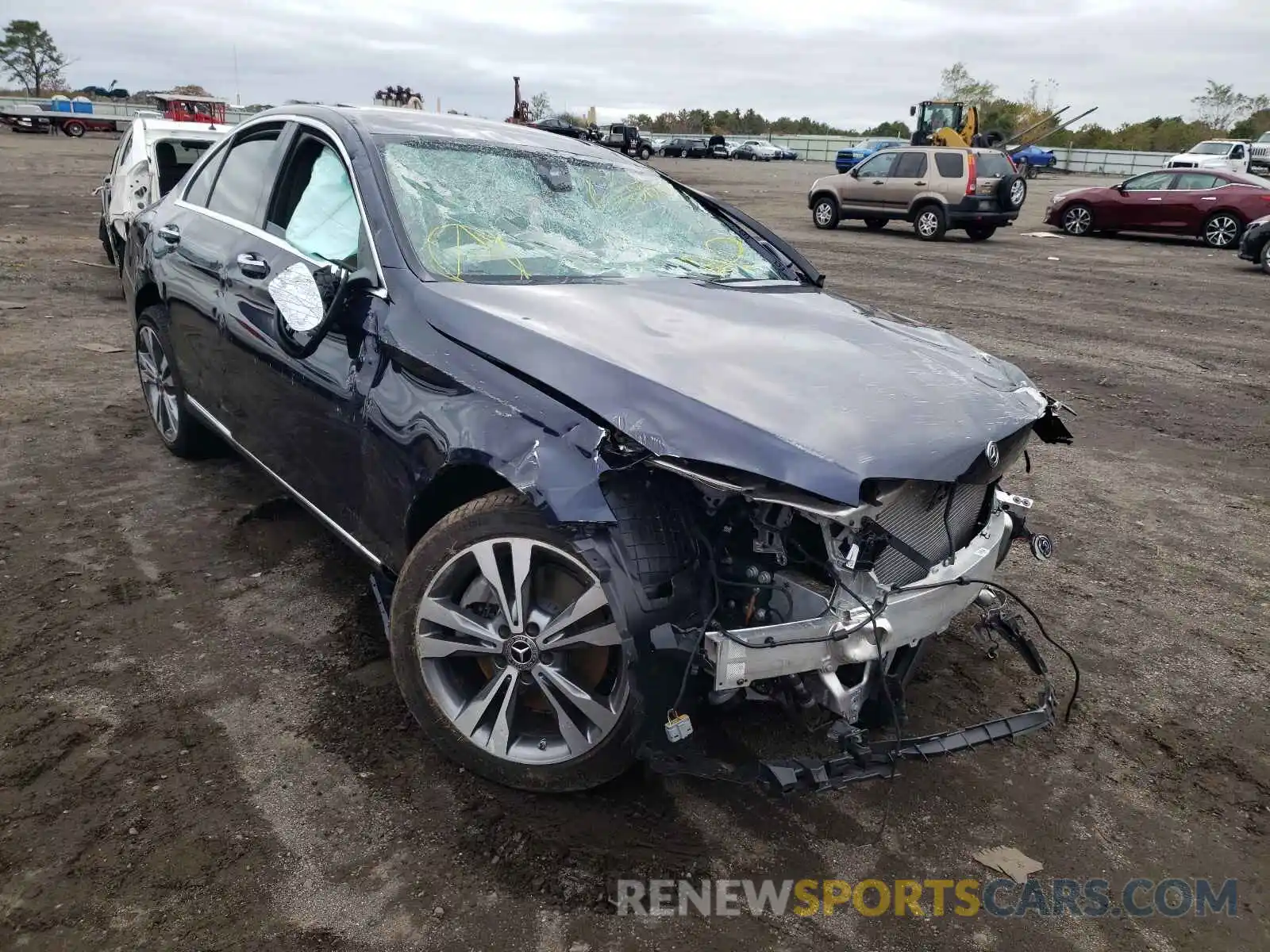 1 Photograph of a damaged car W1KWF8EB1MR652781 MERCEDES-BENZ C-CLASS 2021