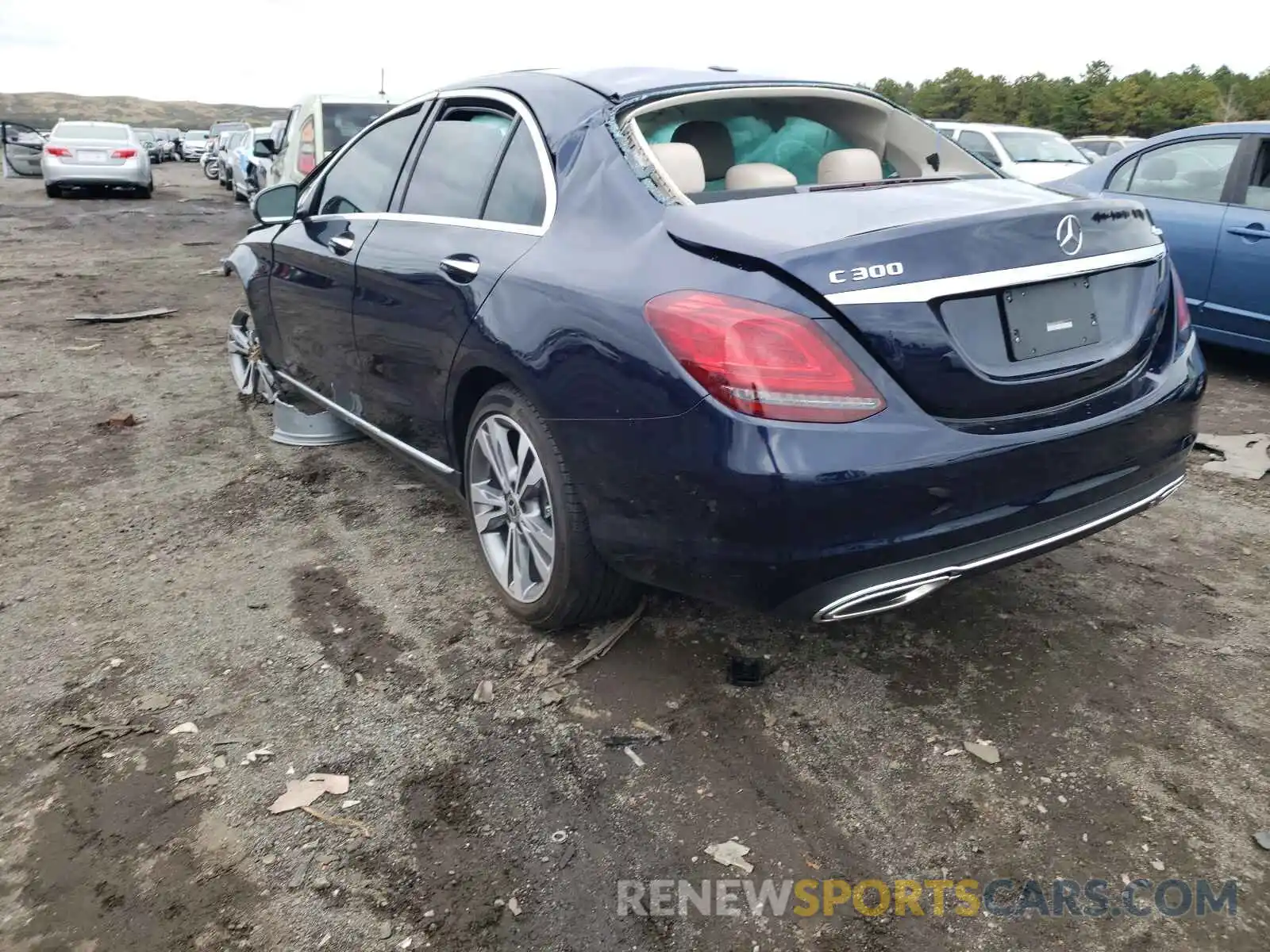 3 Photograph of a damaged car W1KWF8EB1MR652781 MERCEDES-BENZ C-CLASS 2021