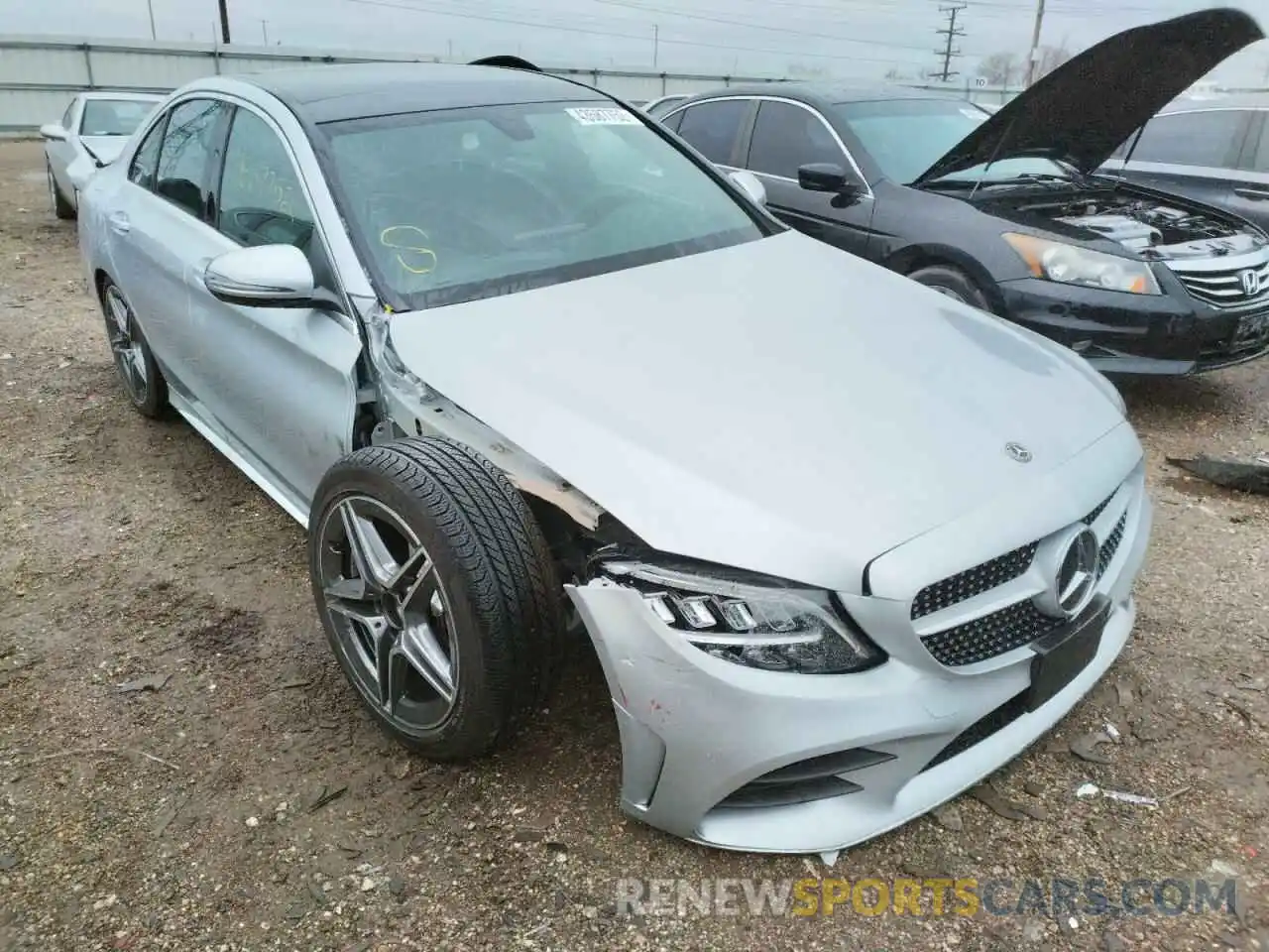 1 Photograph of a damaged car W1KWF8EB2MR611916 MERCEDES-BENZ C-CLASS 2021