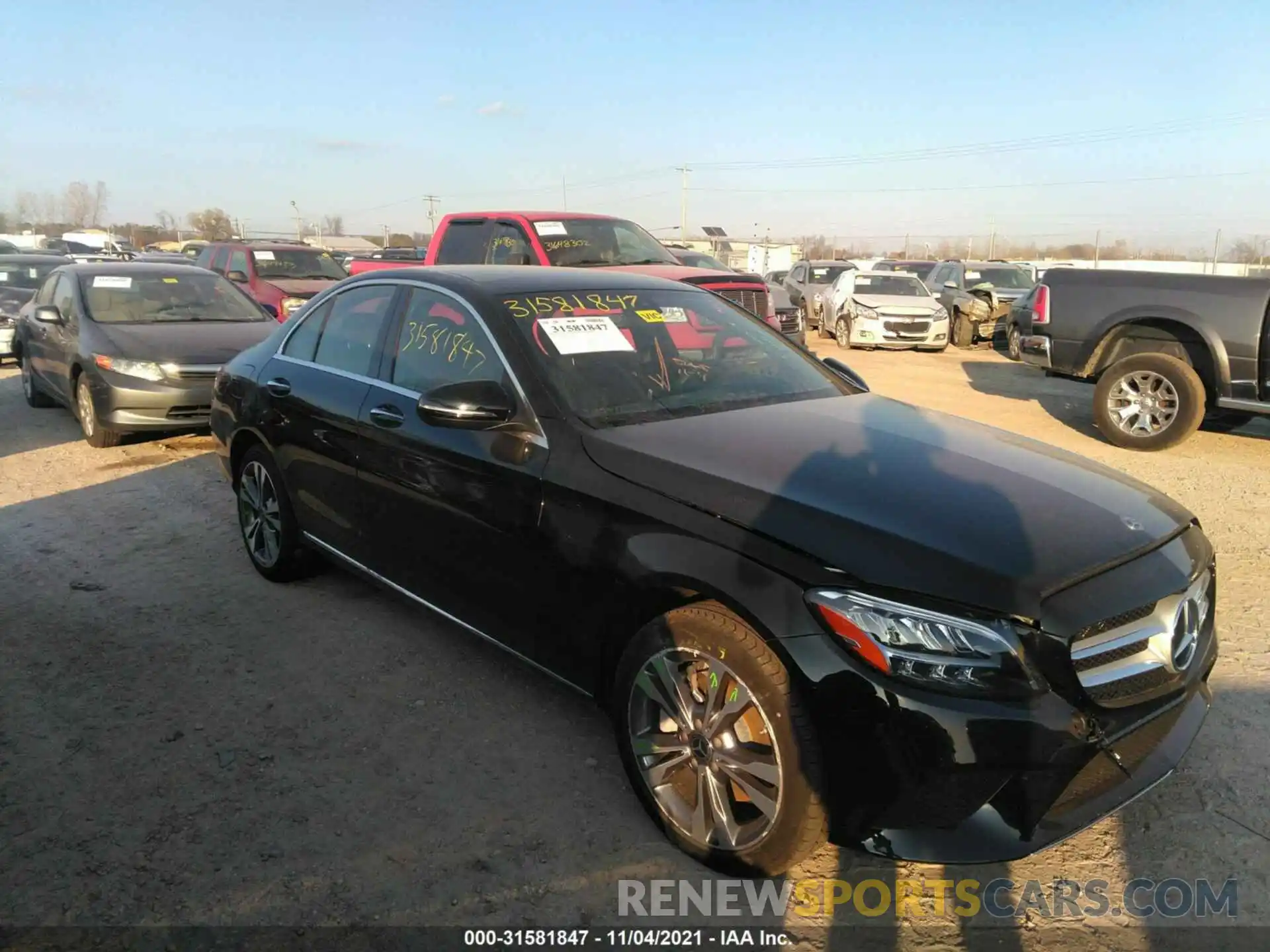 1 Photograph of a damaged car W1KWF8EB2MR626173 MERCEDES-BENZ C-CLASS 2021